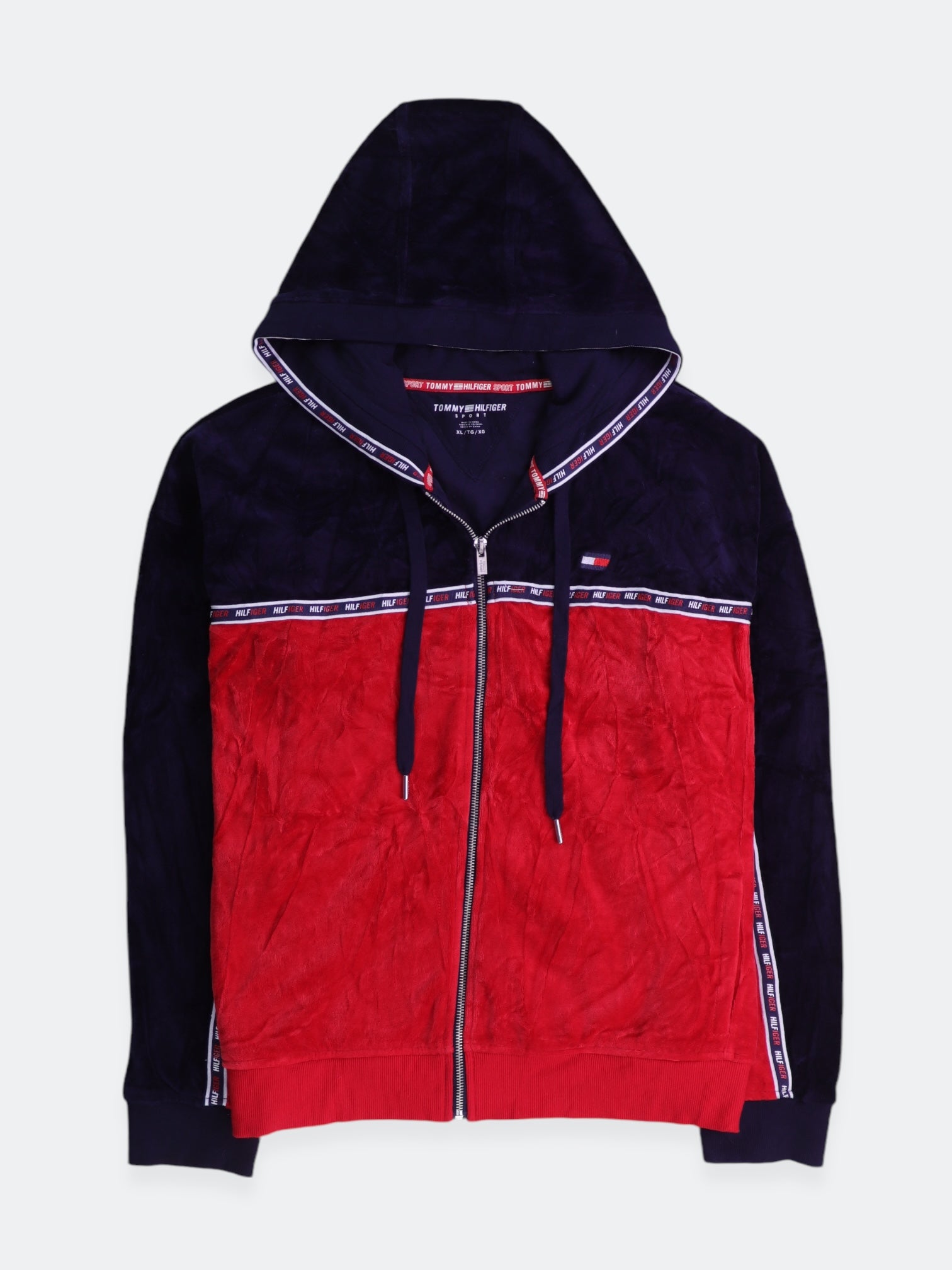 Color block fashion hoodie tommy hilfiger