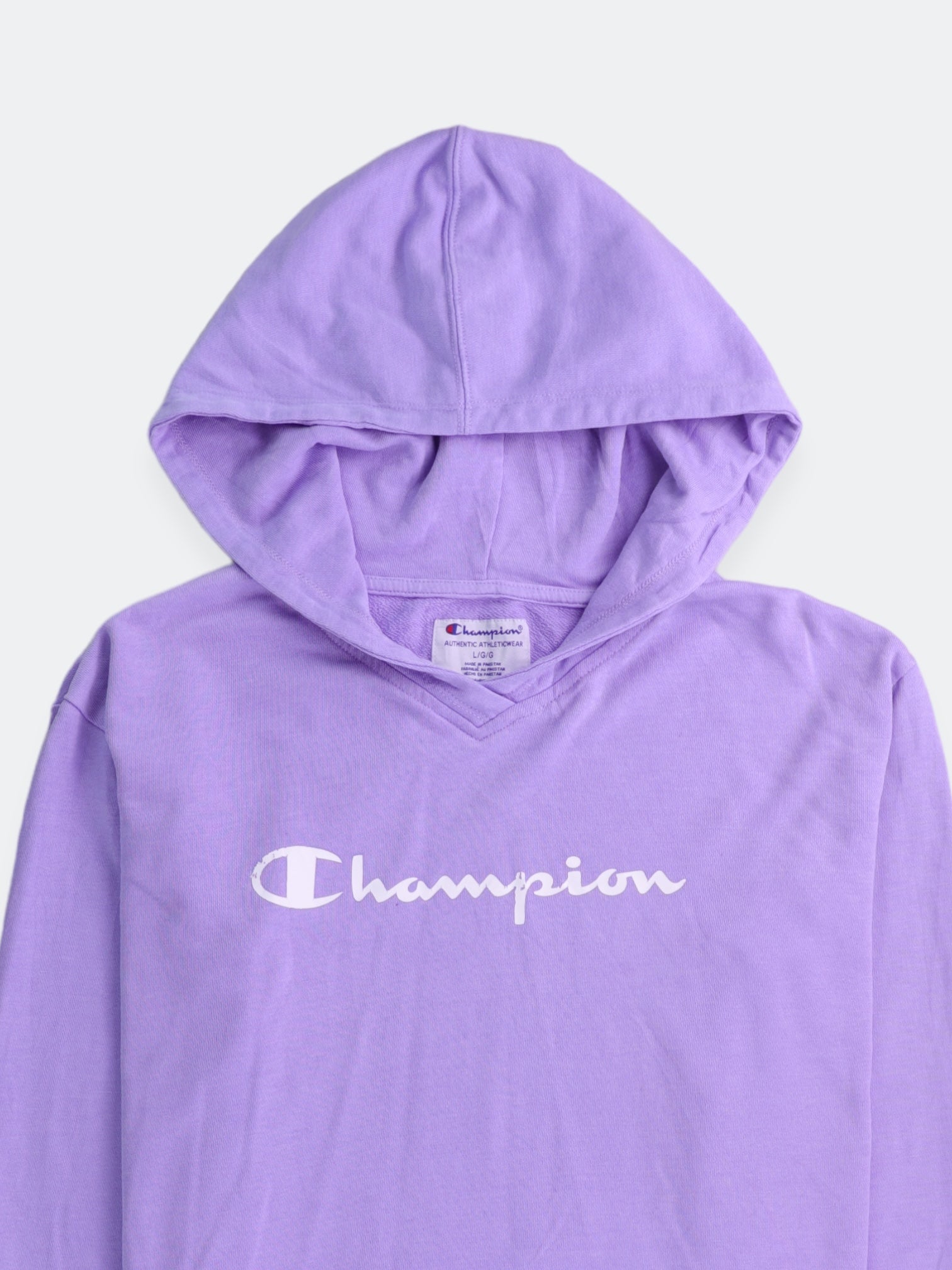 Champion Sudadera Hoodie Crop Top - Mujer - Large