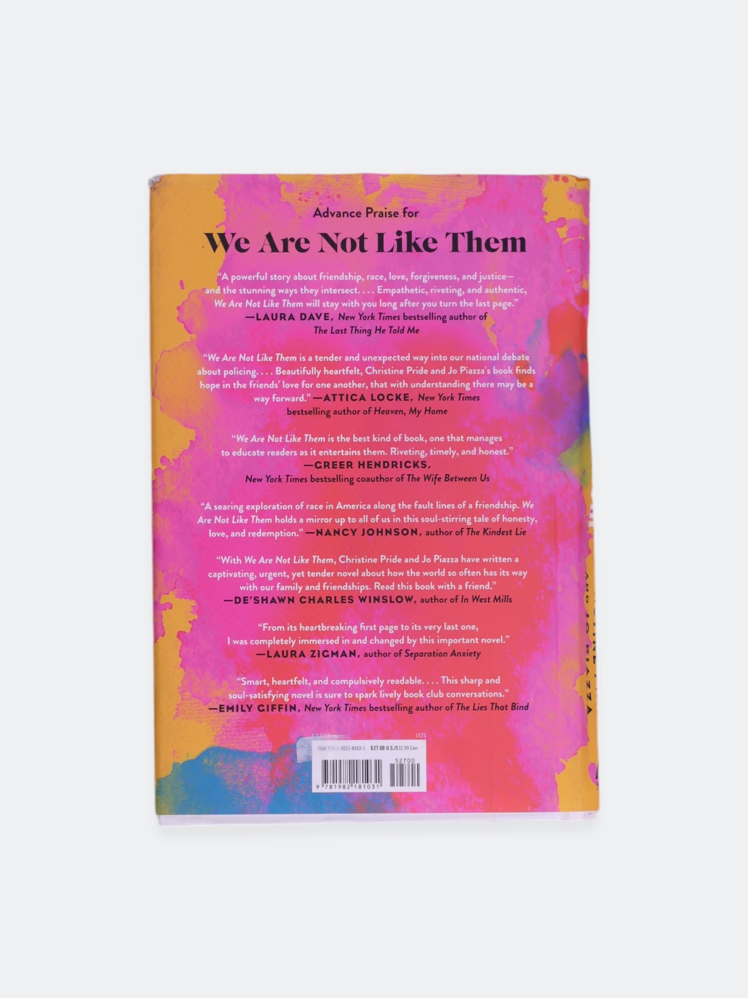 Libro WE ARE NOT LIKE THEM by CHRISTINE PRIDE AND JO PIAZZA