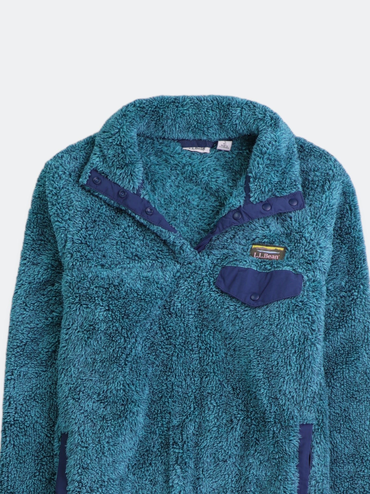 LL BEAN Sueter Fleece Teddy - Mujer - Small