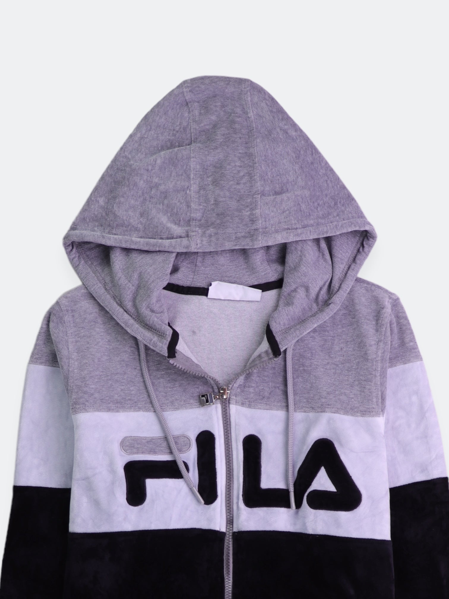 Fila Sudadera Hoodie Color Block - Mujer - Large