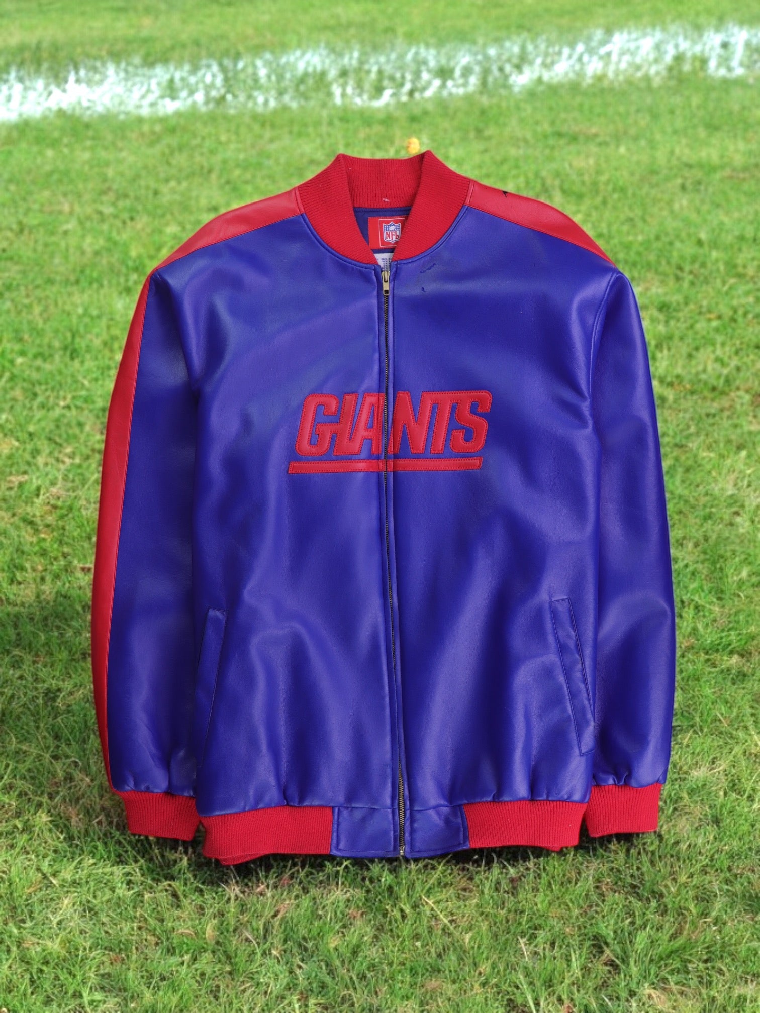 NFL Chaqueta Bomber  Cuero - Hombre - Large