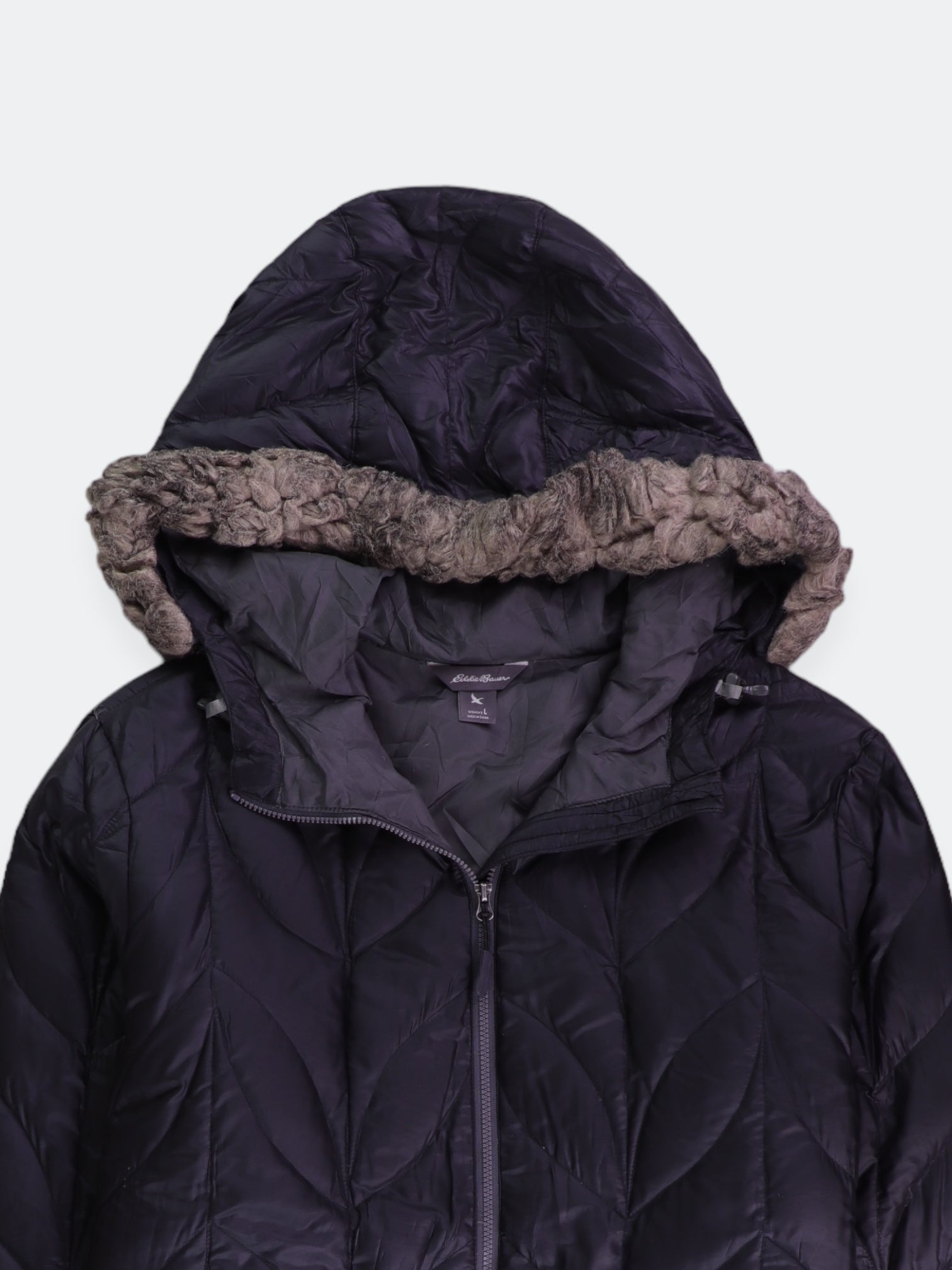 Eddie Bauer Chaqueta Puffer Impermeable - Mujer - Large