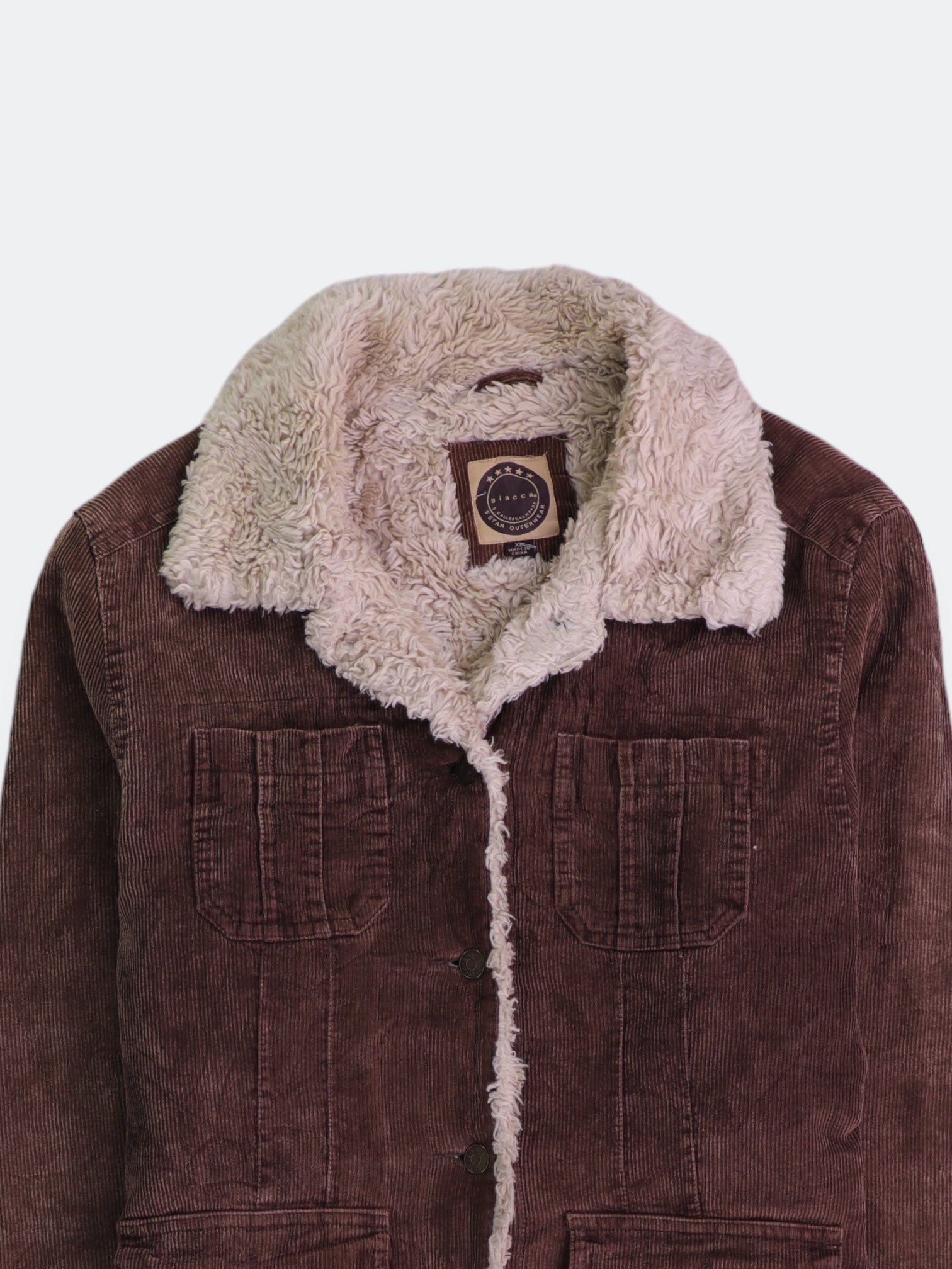 Chaqueta Sherpa Trucker Corduroy - Hombre - XL