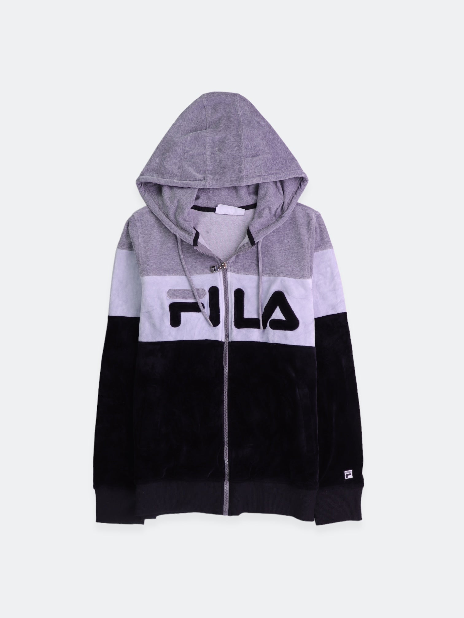 Fila Sudadera Hoodie Color Block - Mujer - Large