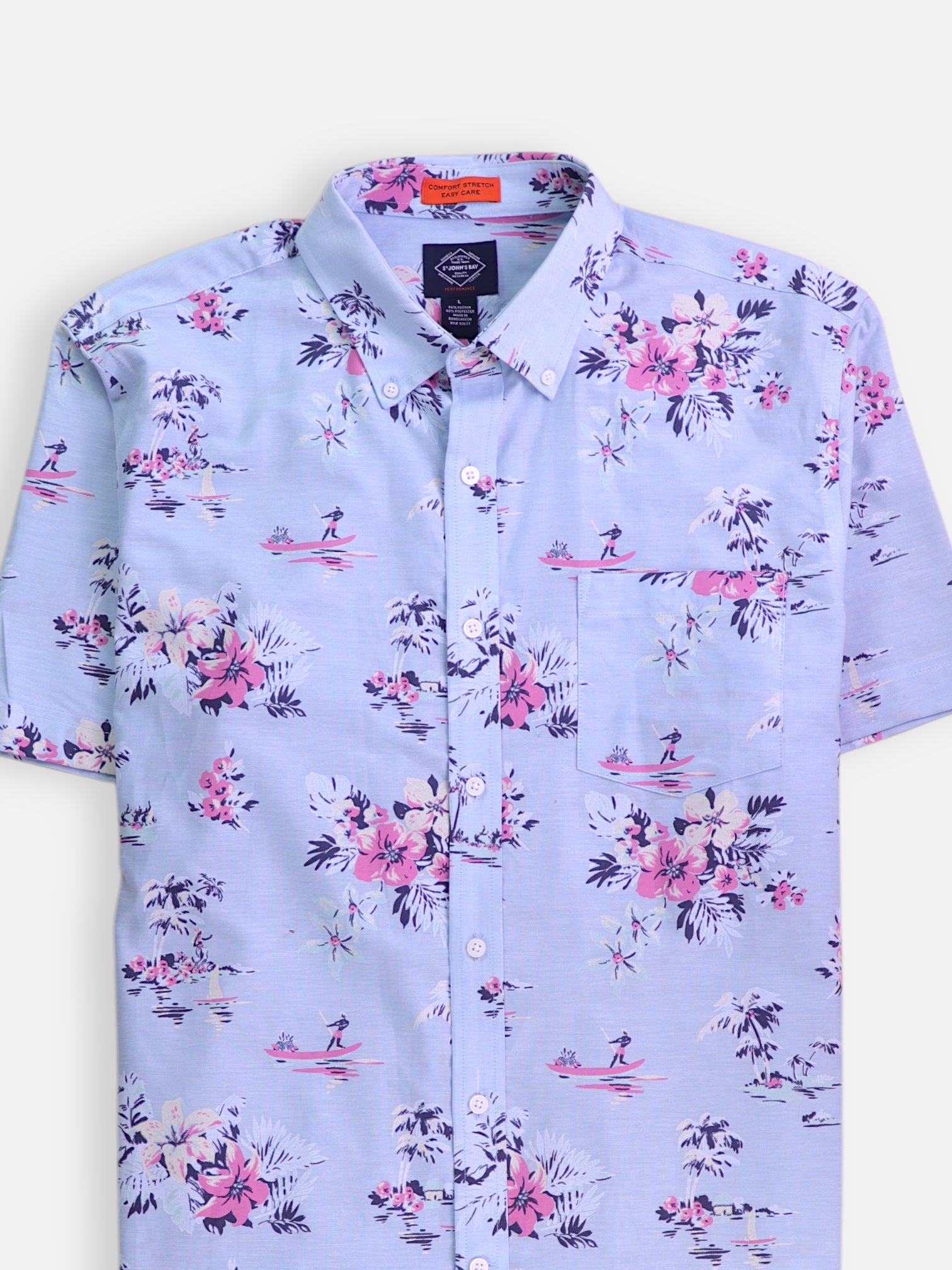 ST JOHNS BAY Camisa Verano - Hombre - Large