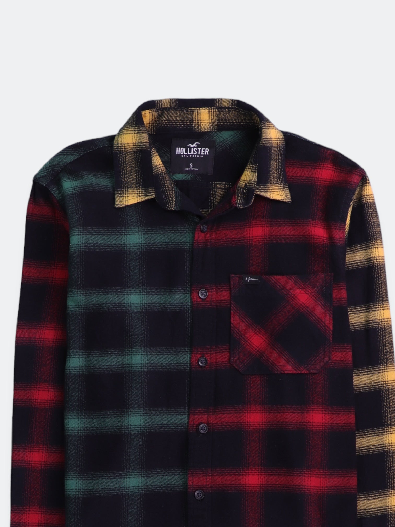 Hollister Camisa Color Block - Hombre - Small