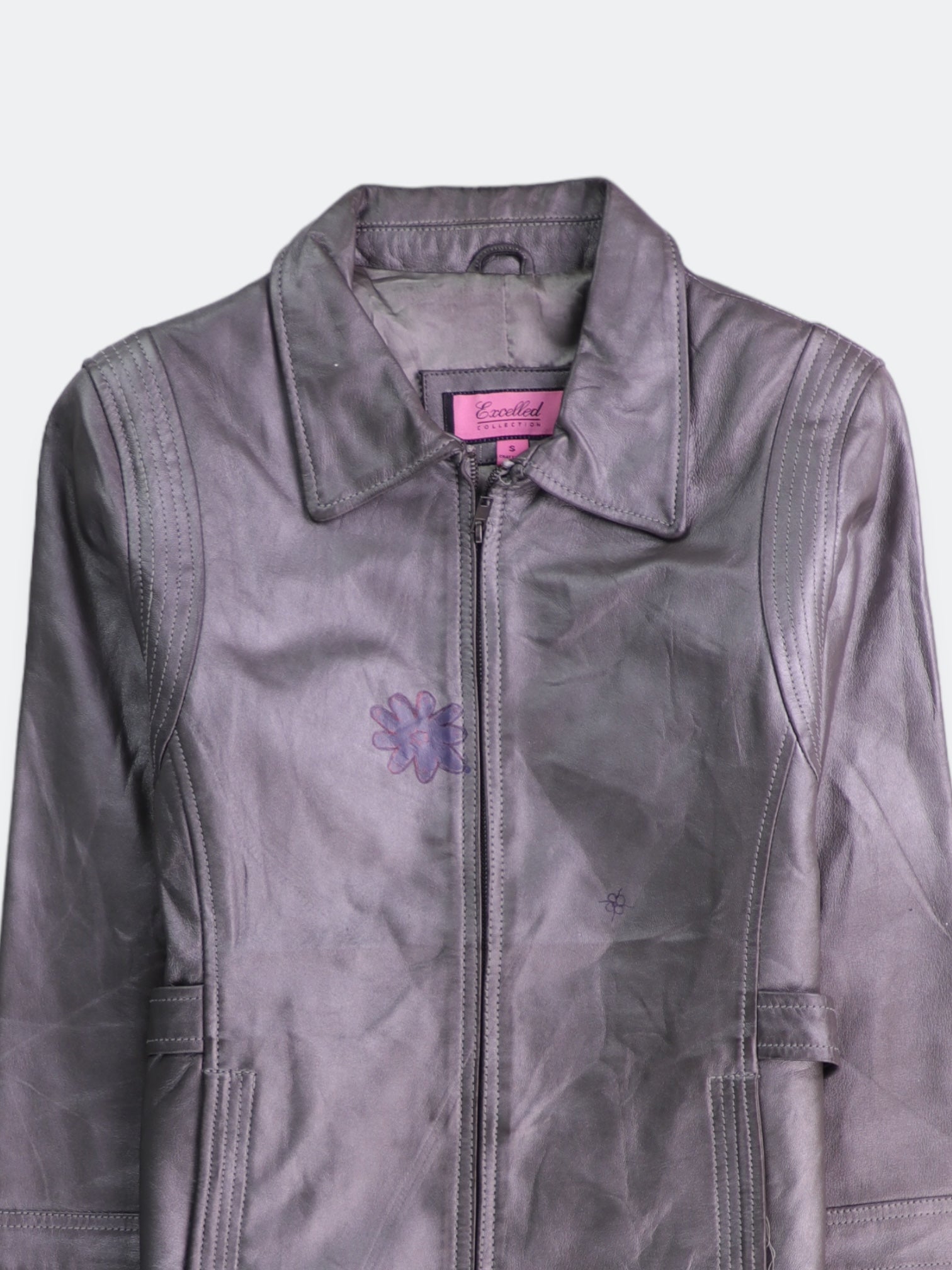 Chaqueta Cuero Motociclista - Mujer - Small