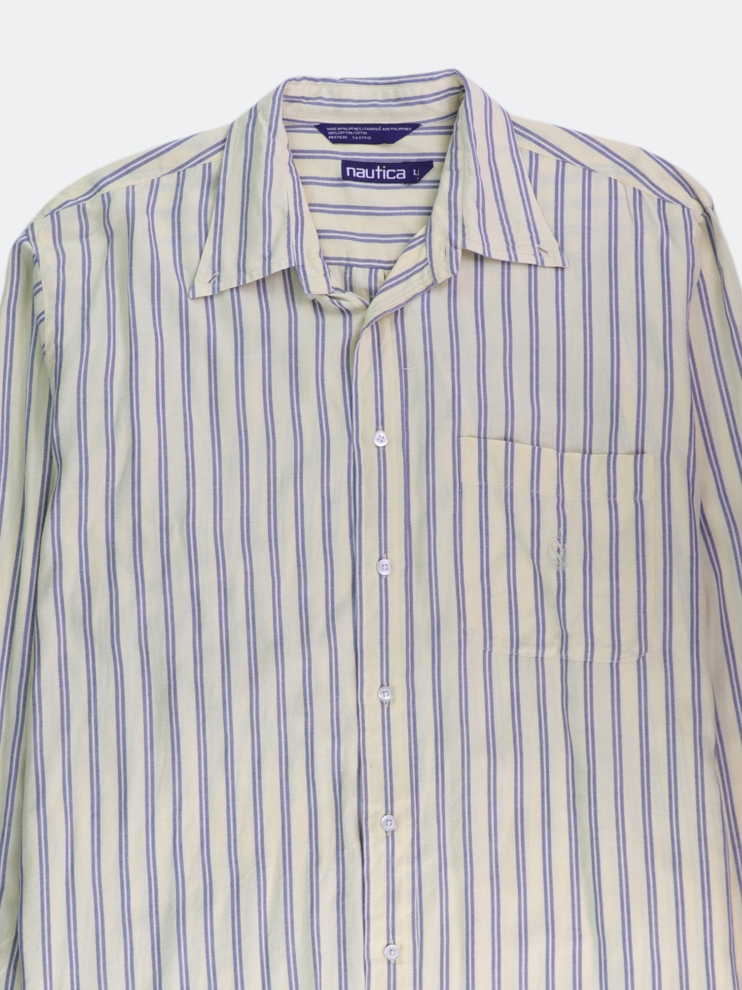 Nautica Camisa Casual - Hombre - Large