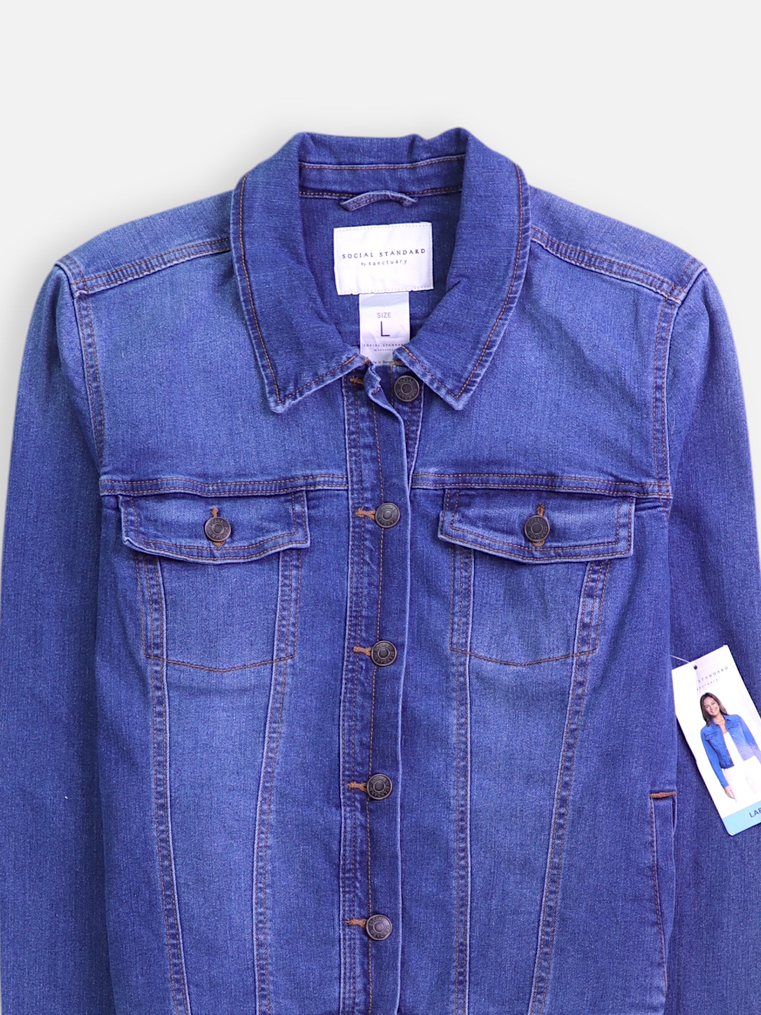 Chaqueta Denim  Basic - Mujer - Large