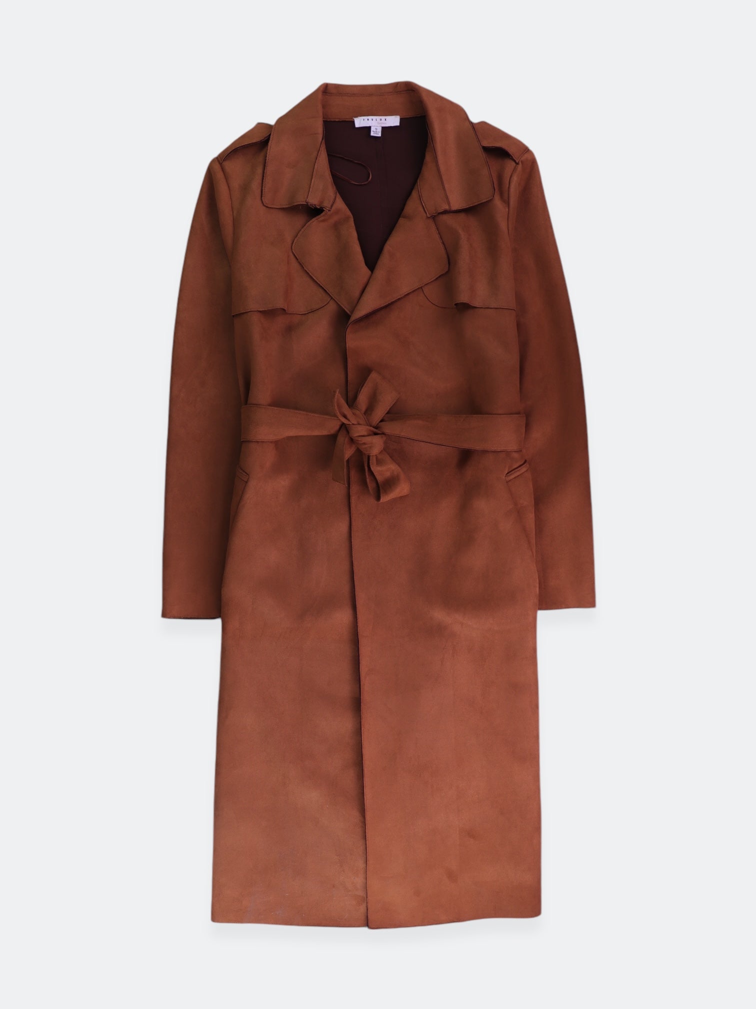 Abrigo Trench Coat Suede - Mujer - Small