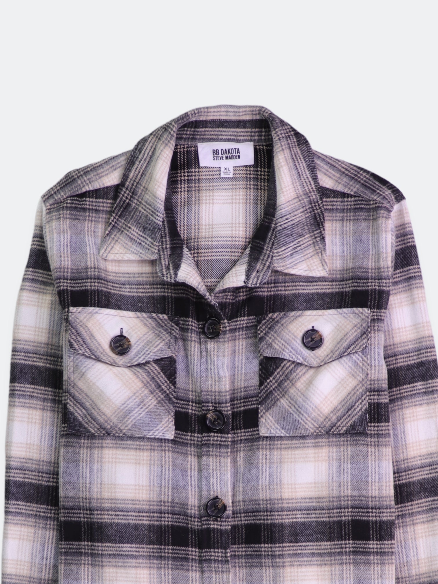 BB DAKOTA  Chaqueta Sobrecamisa Plaid Types - Mujer - XL