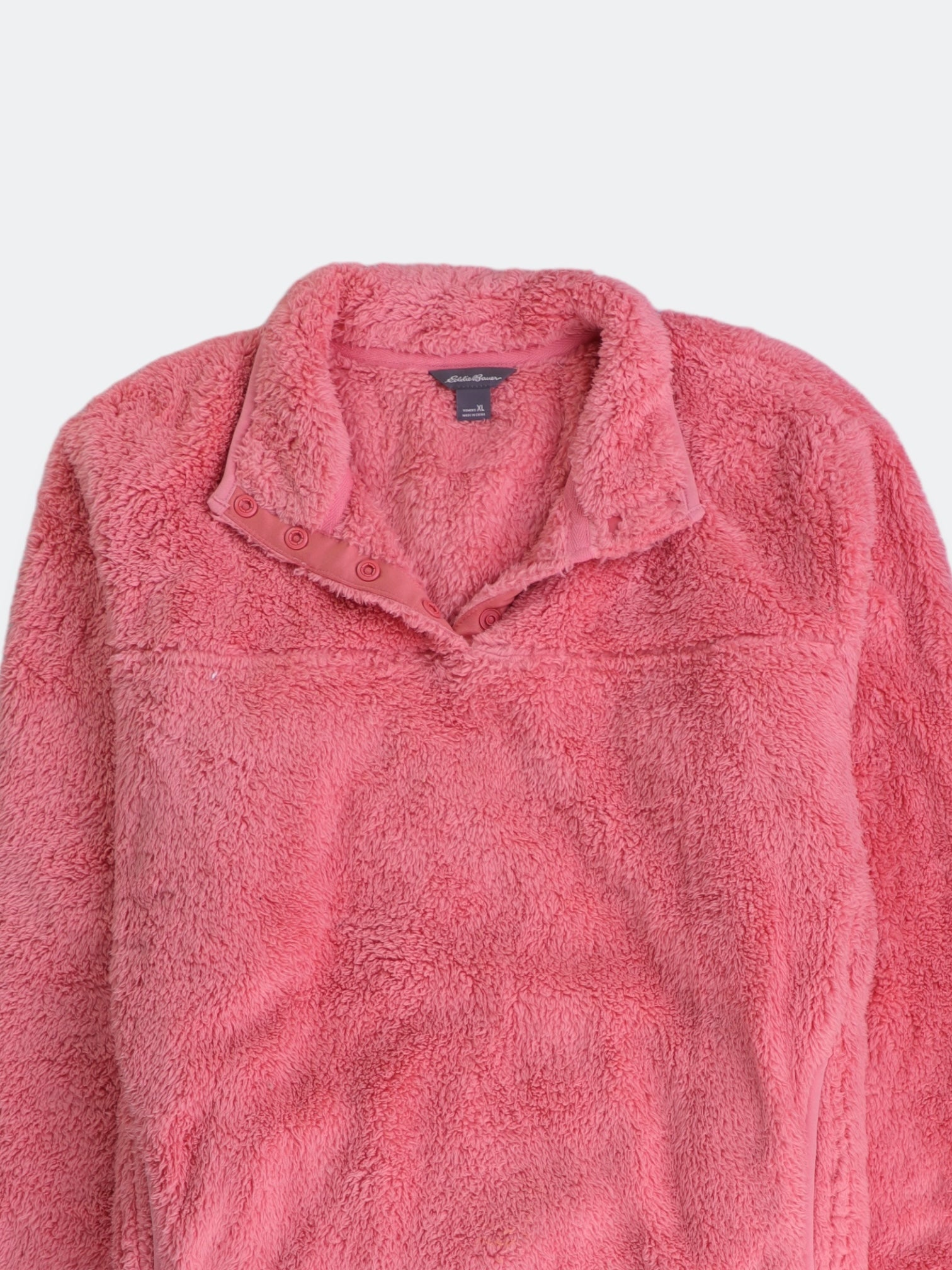 Eddie Bauer Sueter Fleece Teddy - Mujer - XL