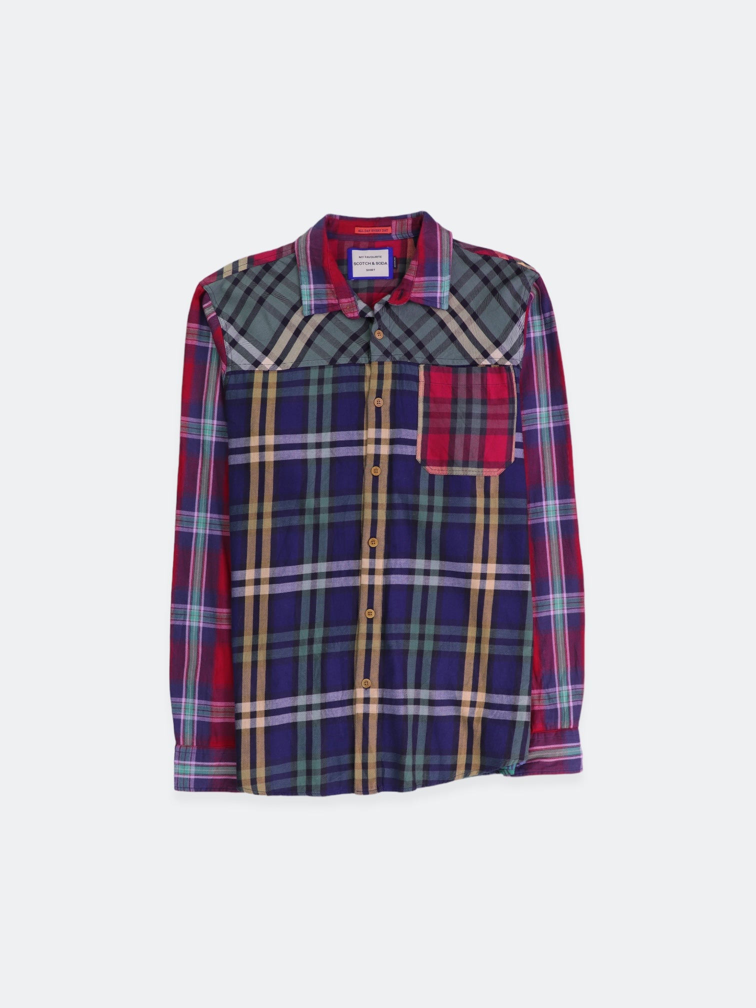 SCOTCH & SODA Camisa Plaid Types - Hombre - Large