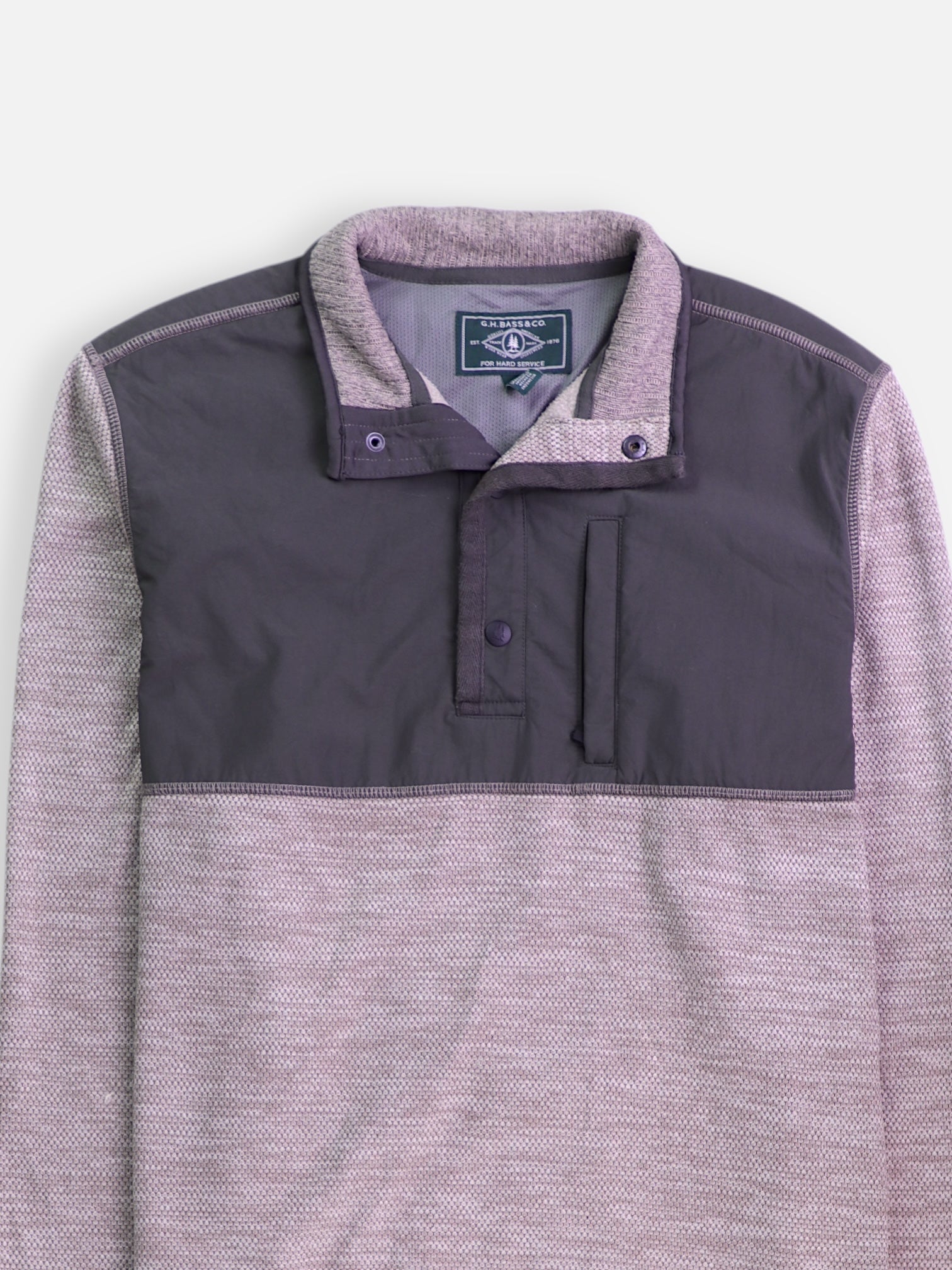 G.H. BASS & CO Sudadera Fleece Basic - Hombre - Large