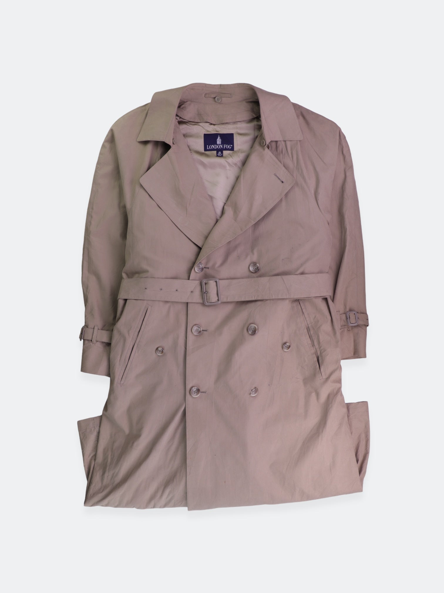 LONDON FOG Abrigo Trench Coat Casual - Mujer - 38R