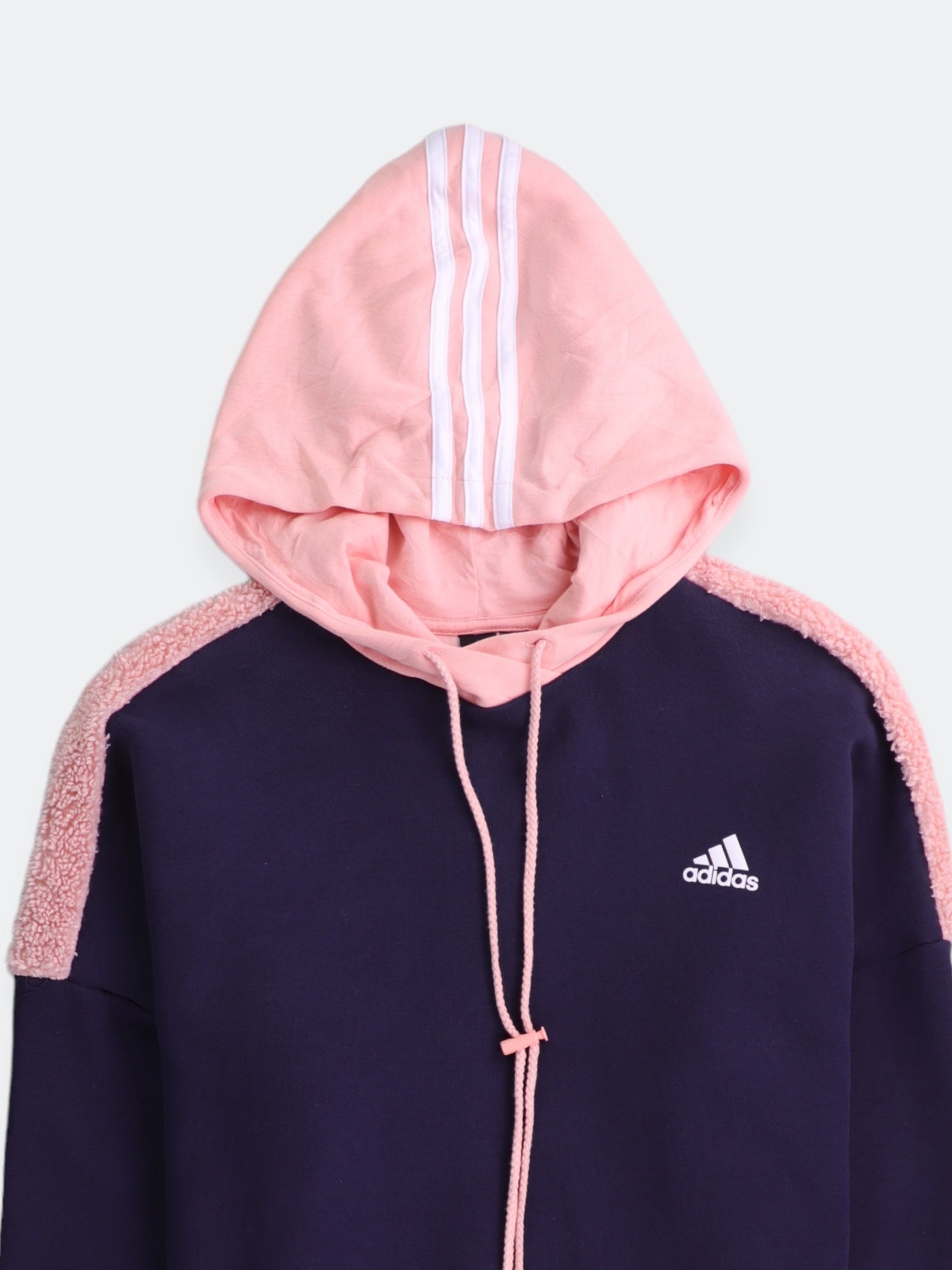 Adidas Sudadera Hoodie Color Block - Mujer - Large