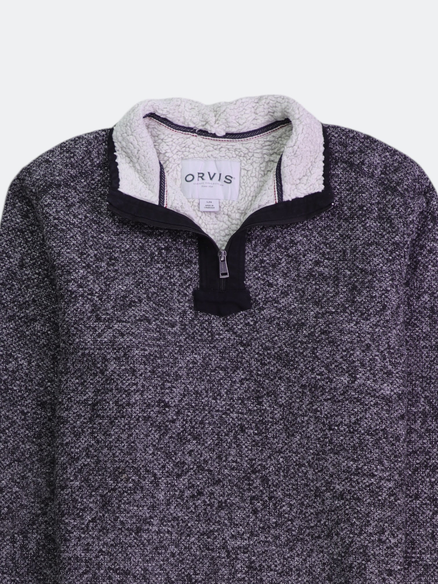 ORVIS Sueter Fleece Casual - Hombre - Large