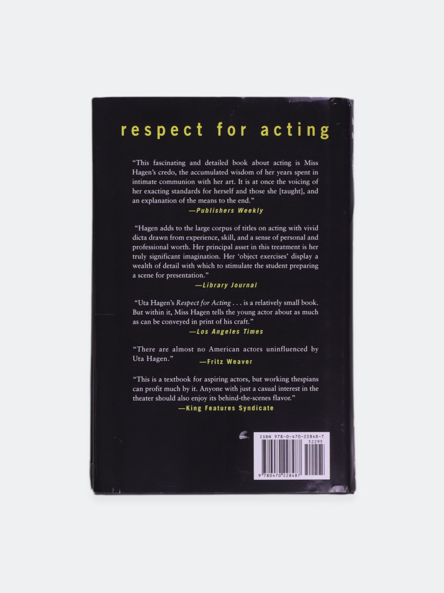 Libro RESPECT FOR ACTING  by GAGEN FRANKEL