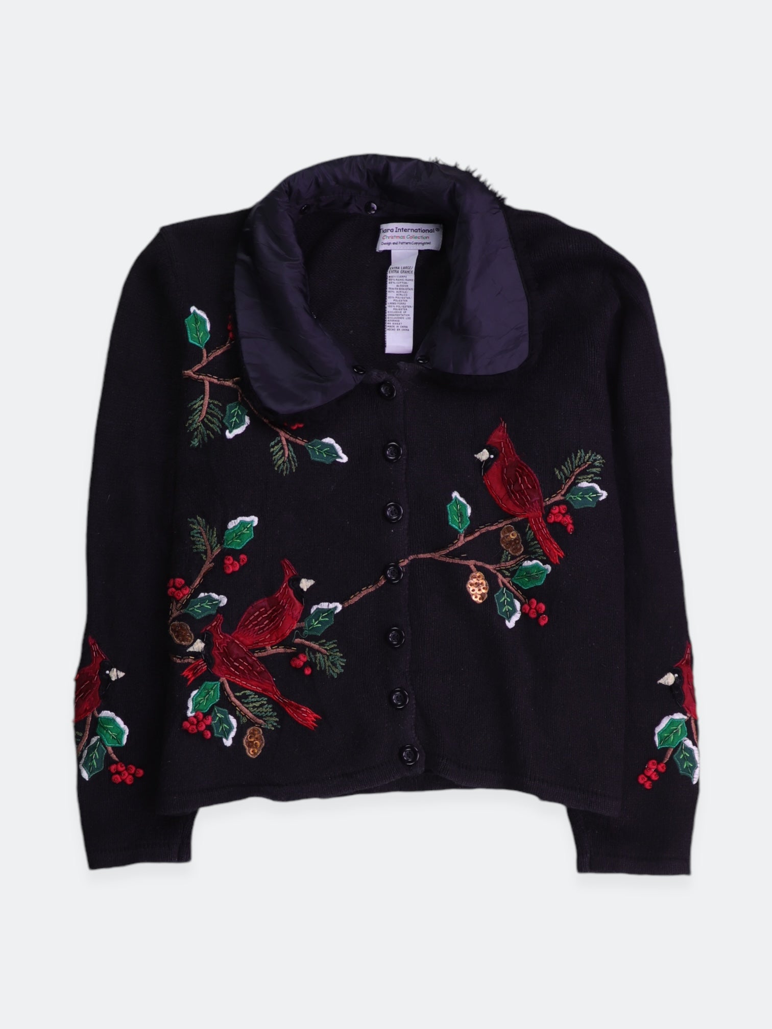 Sueter Cardigan Navideño - Mujer - XL