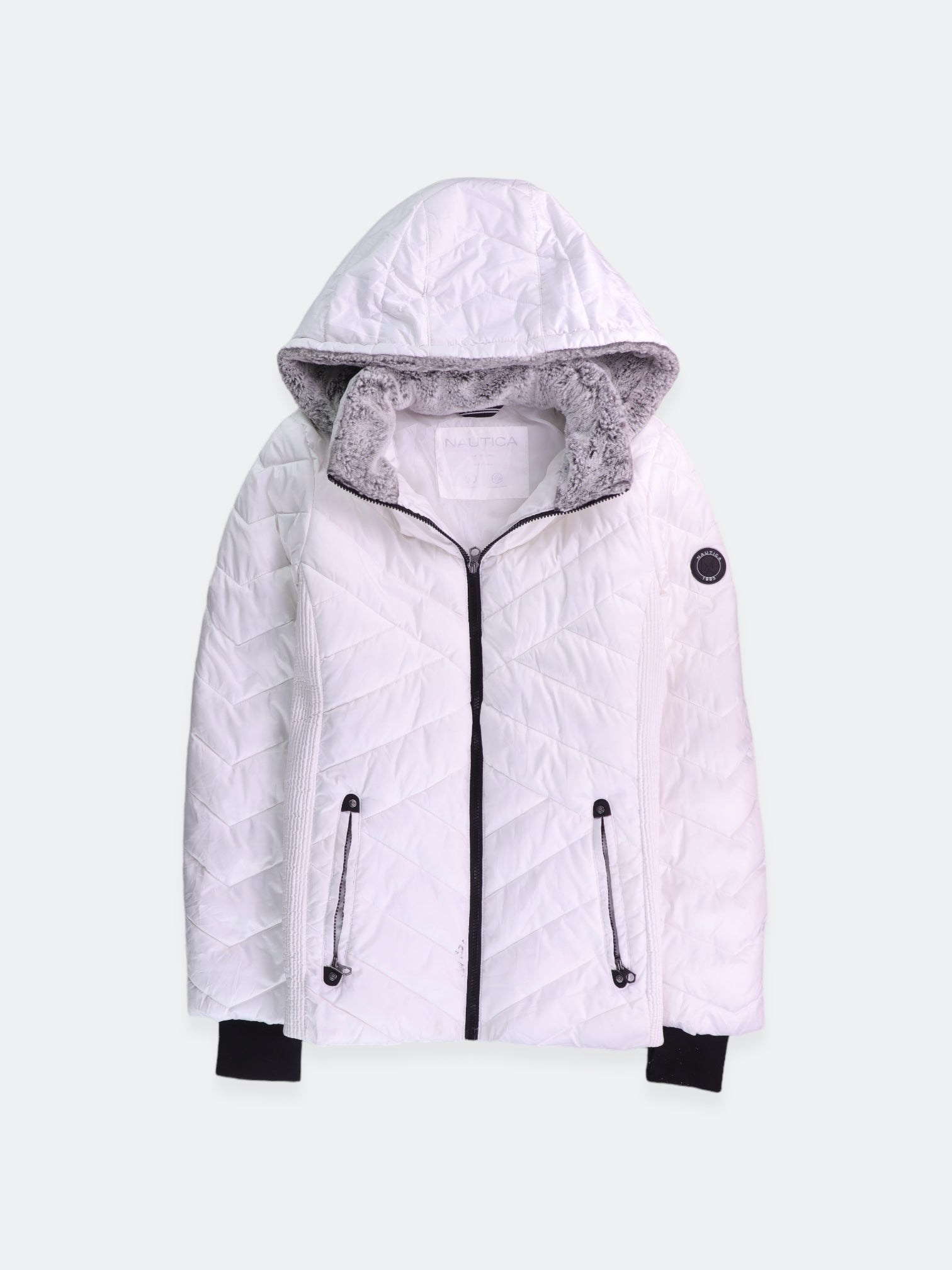 Nautica Chaqueta Puffer Impermeable - Mujer - Large