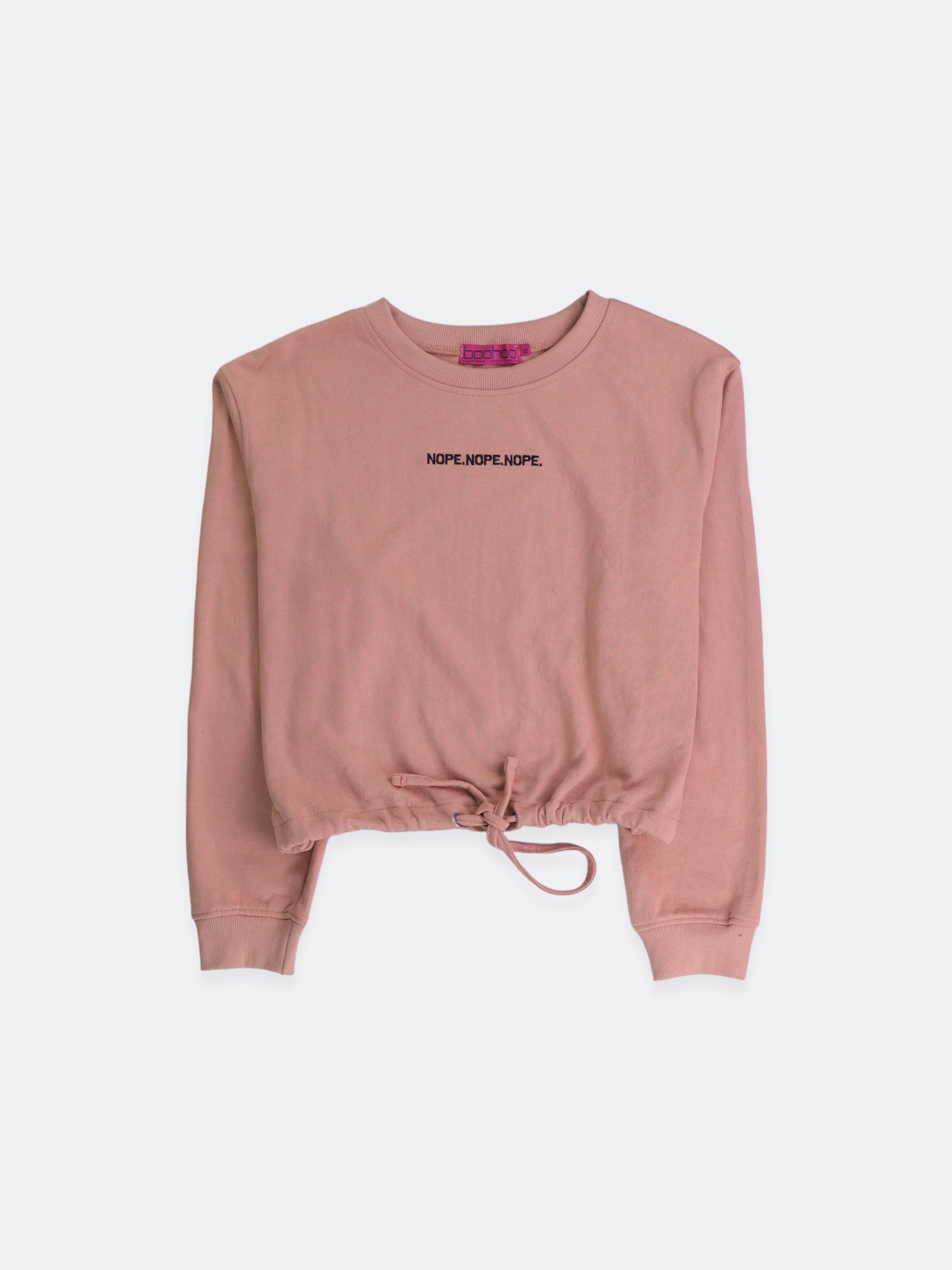 boohooman Sudadera Sweatshirt Crop Top - Mujer - 10