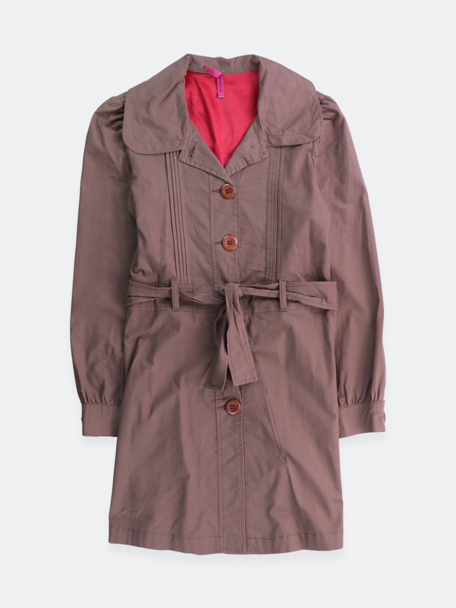 Abrigo Trench Coat Casual - Niña - Large - 14-16Y (Años)