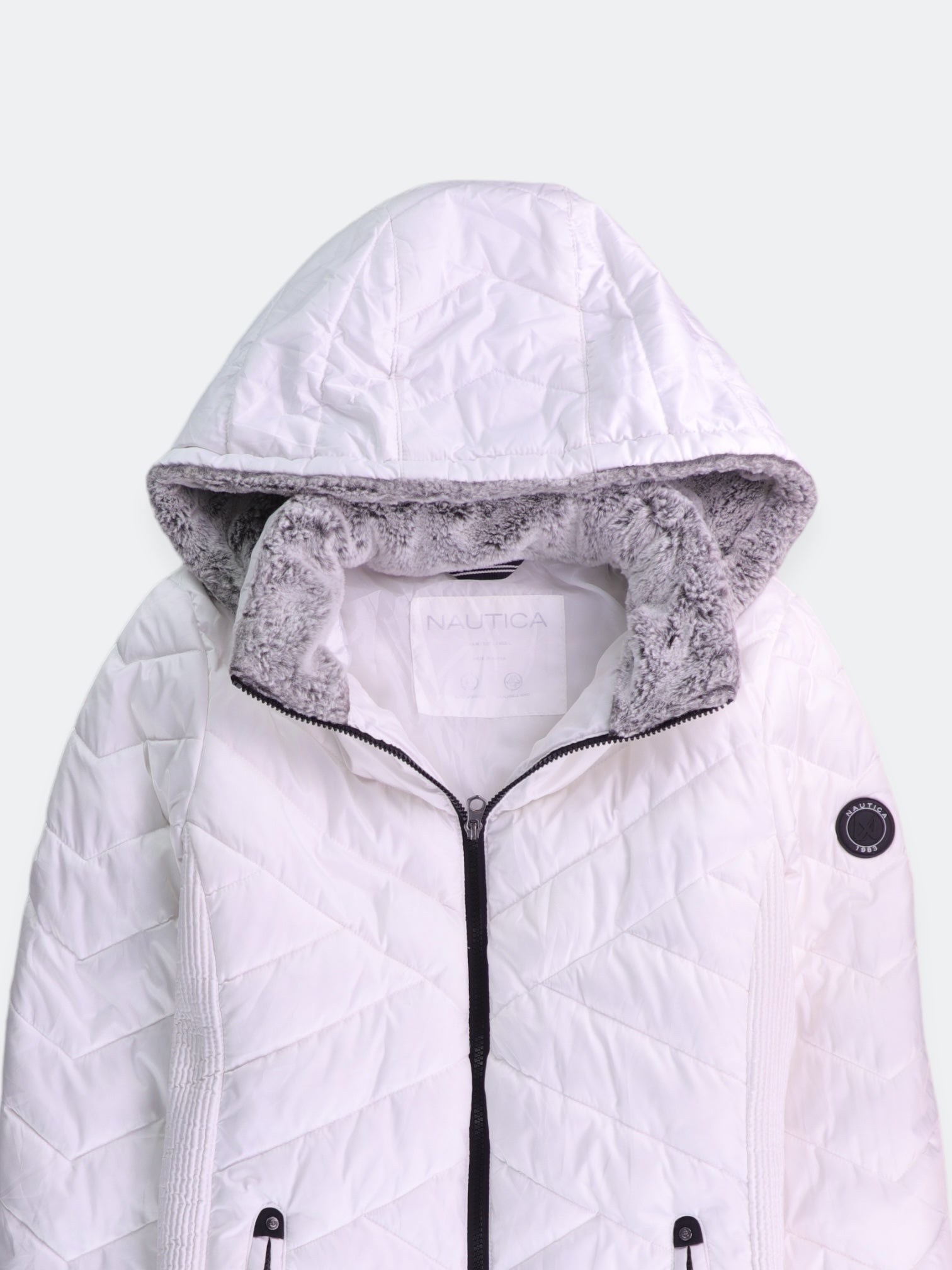 Nautica Chaqueta Puffer Impermeable - Mujer - Large