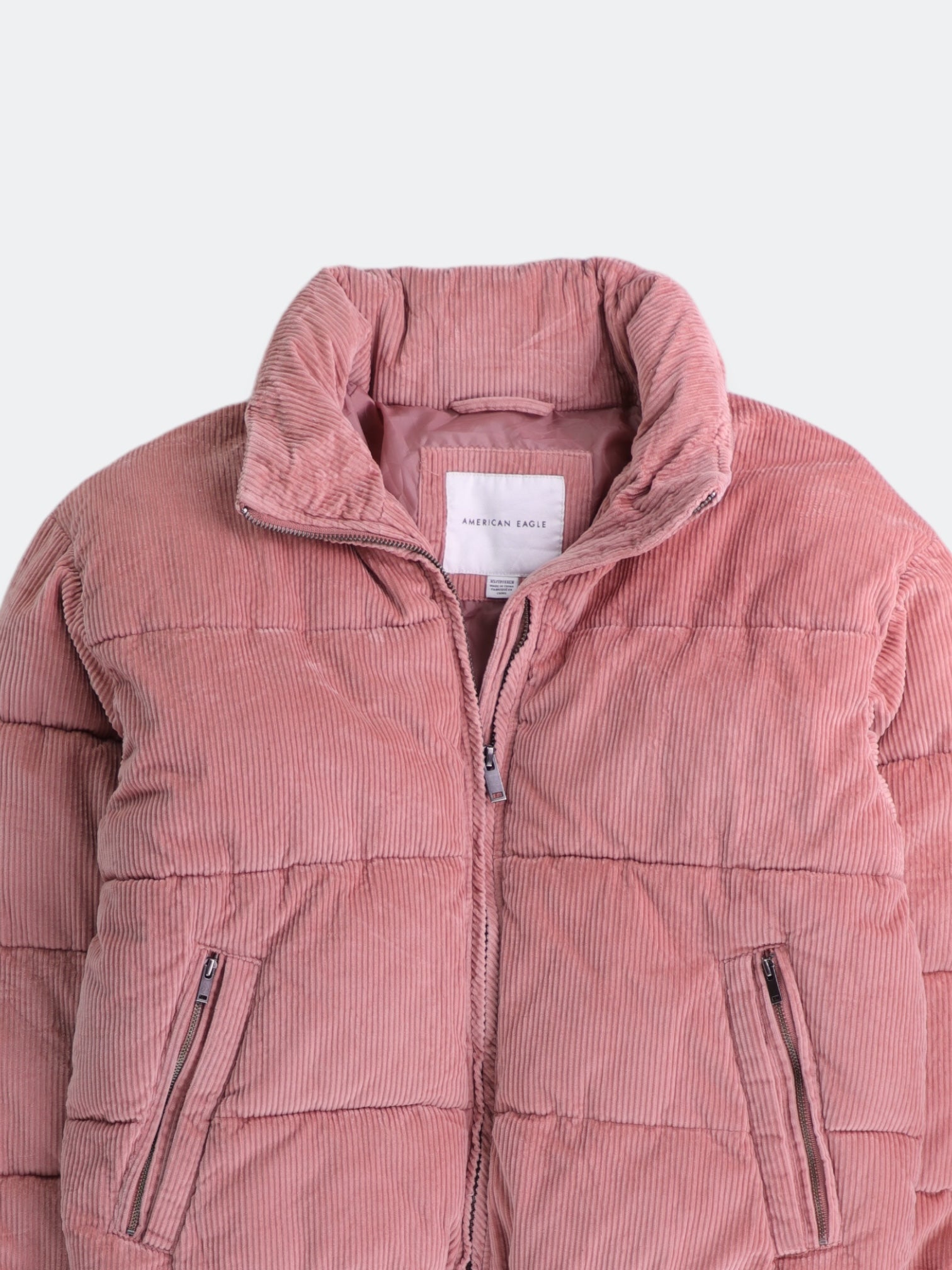 American Eagle Chaqueta Puffer Corduroy - Mujer - XS