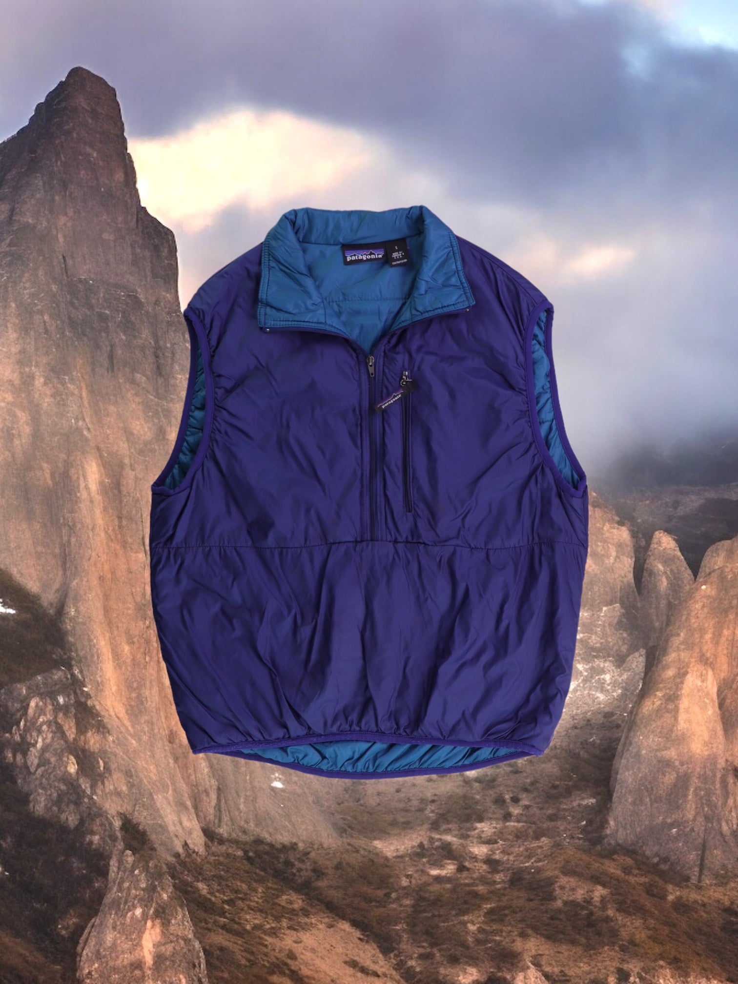 Patagonia Chaleco Impermeable - Hombre - Small