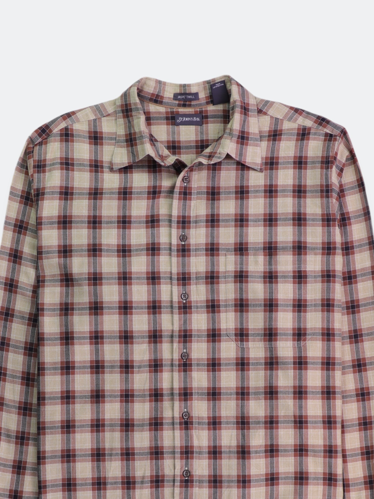 ST JOHNS BAY Camisa Plaid Types - Hombre - XL