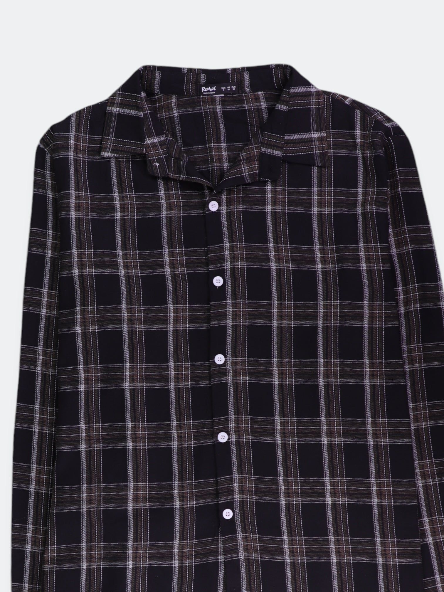 Camisa Plaid Types - Hombre - Large