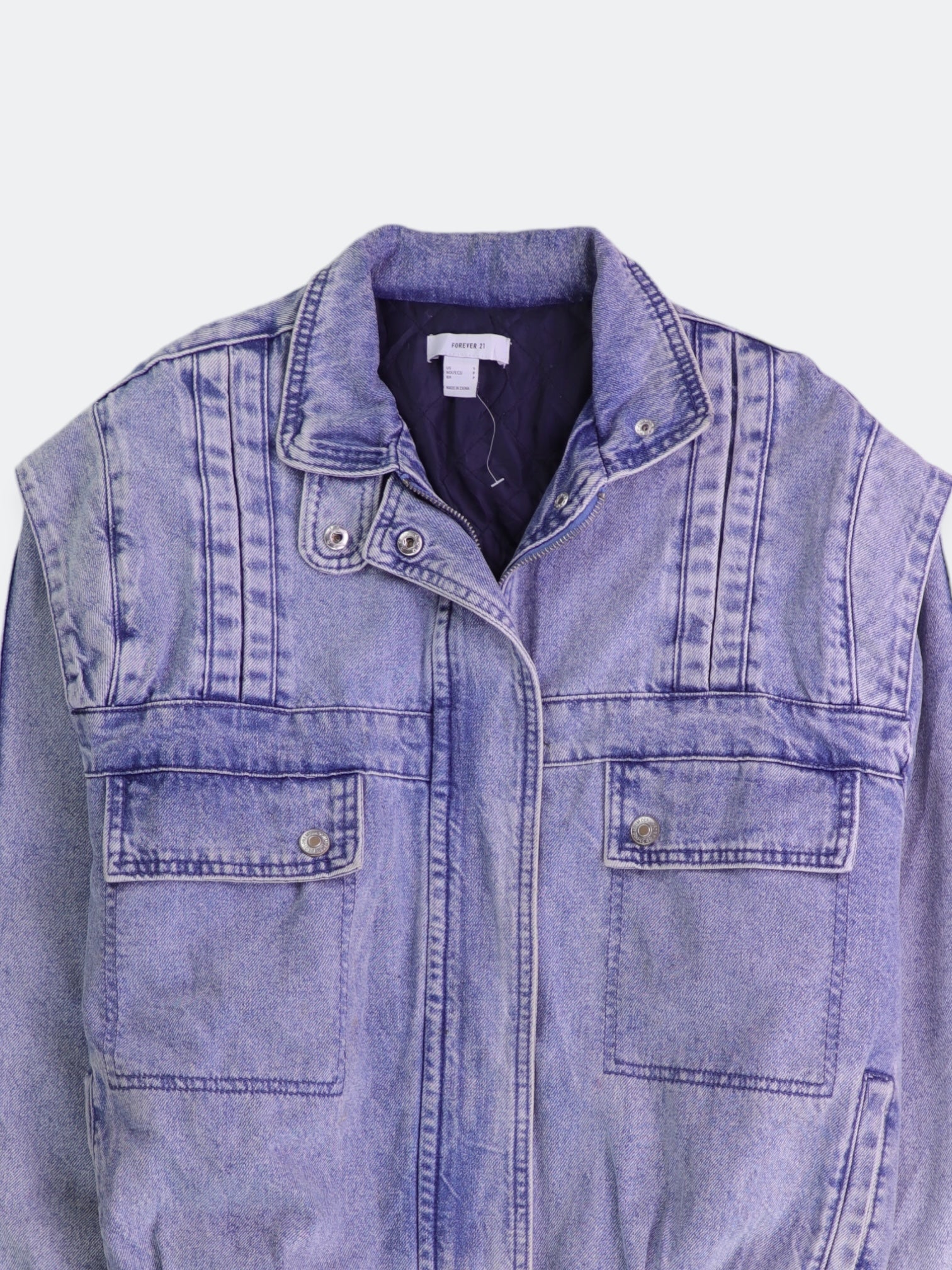 Forever 21 Chaqueta Denim  Basic - Hombre - Small