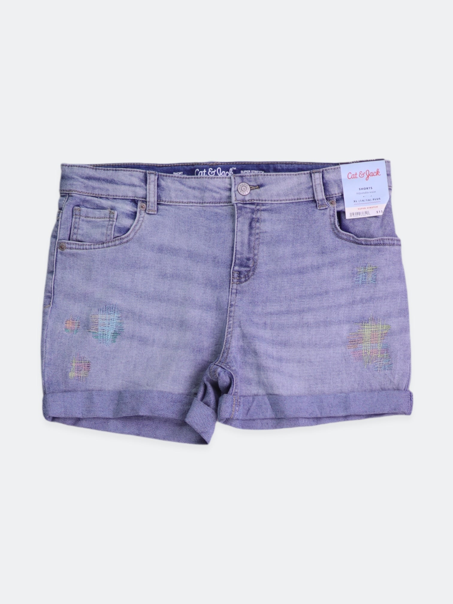 Cat & Jack  Shorts Denim - Niña - XL - 14-16Y (Años)