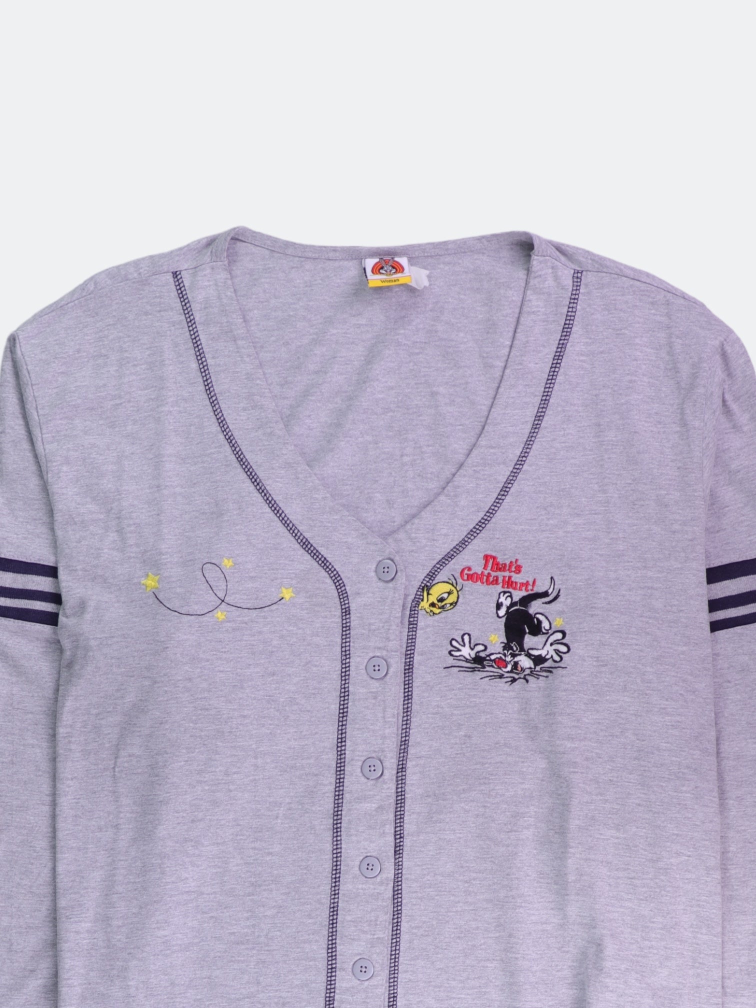 Looney Tunes Sueter Cardigan Casual - Mujer - XL