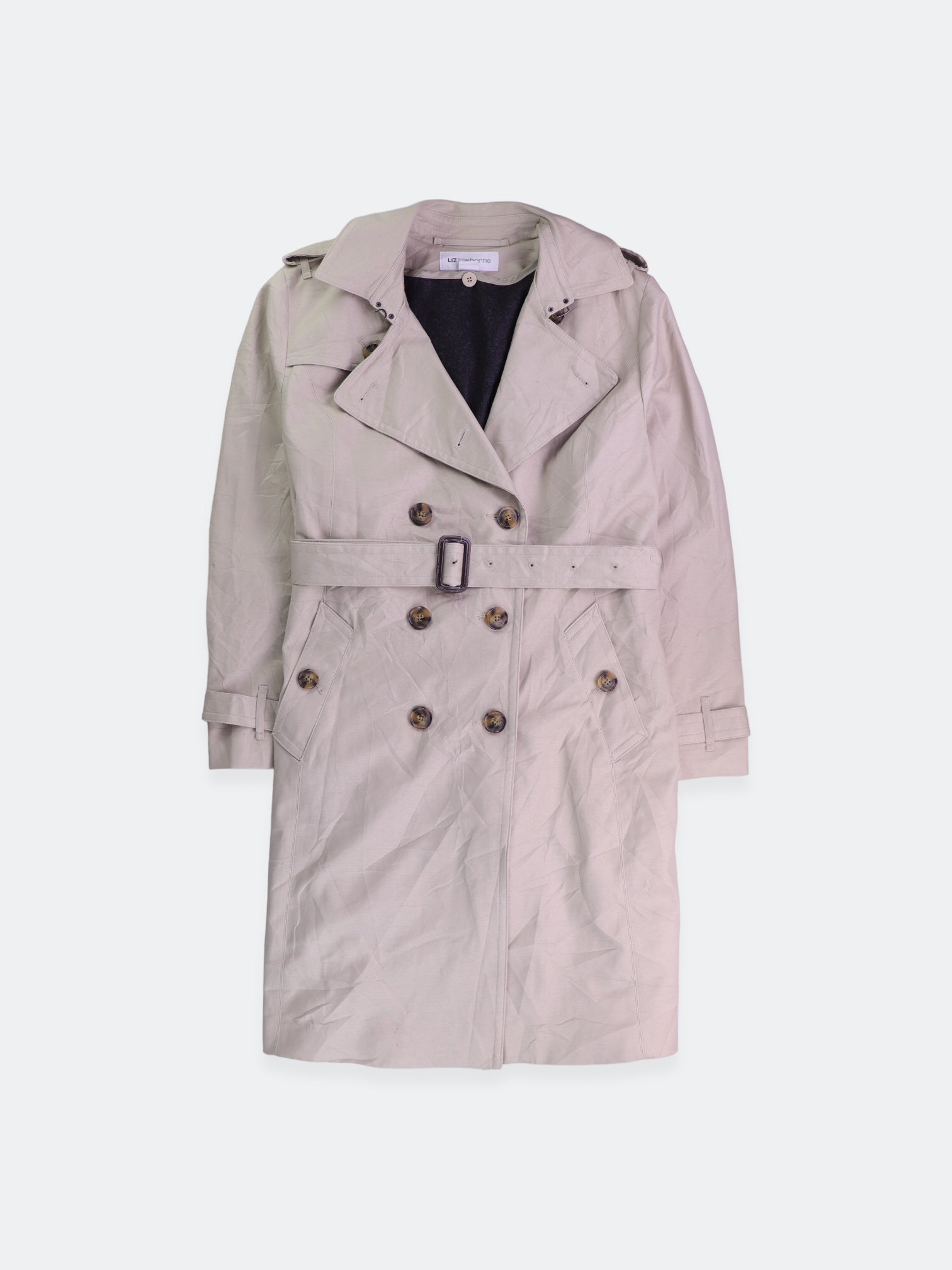 LIZ claiborne Abrigo Trench Coat Casual - Mujer - XL