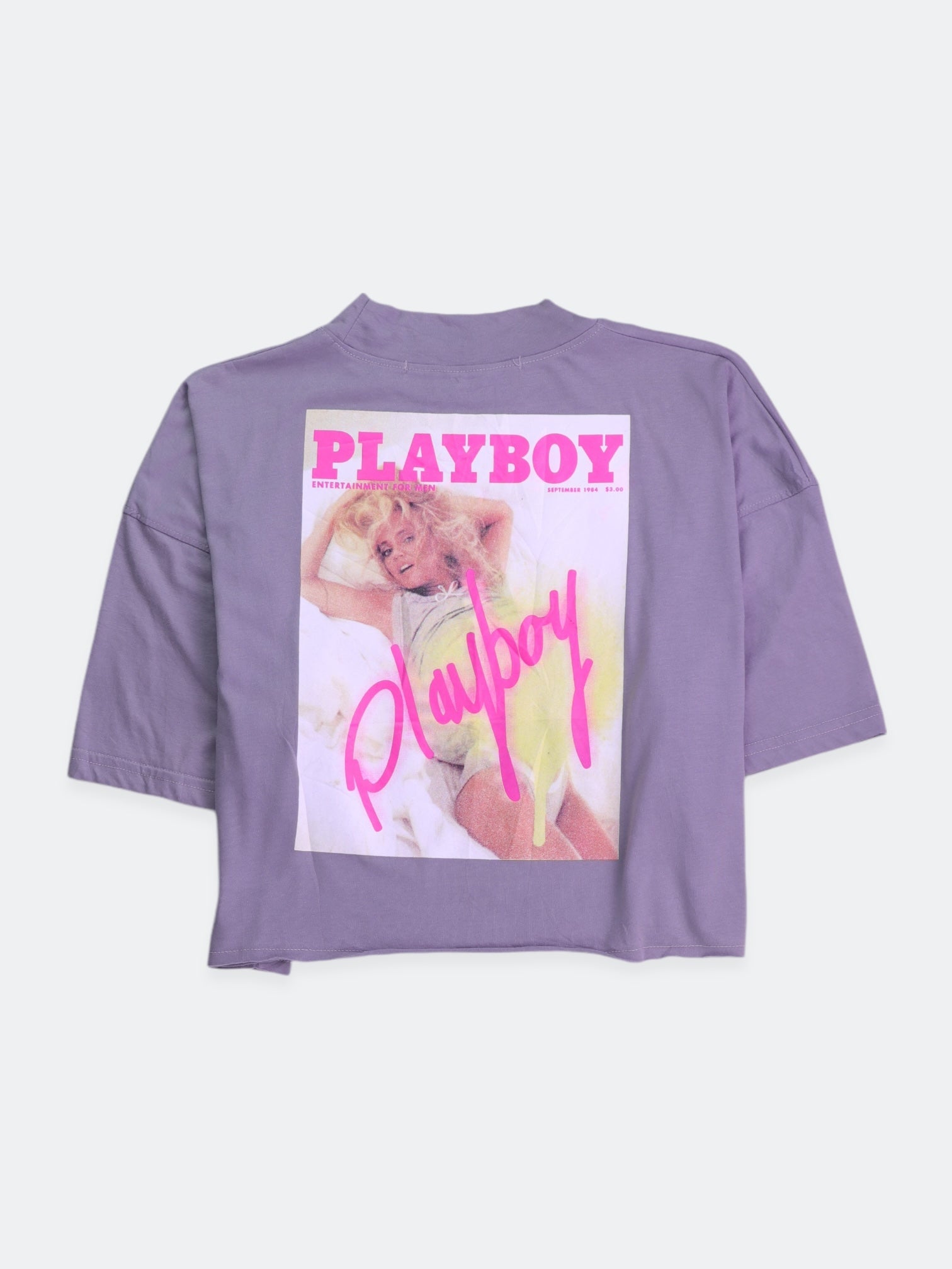 PLAYBOY  Camiseta Grafica - Mujer - Talla única (One Size)