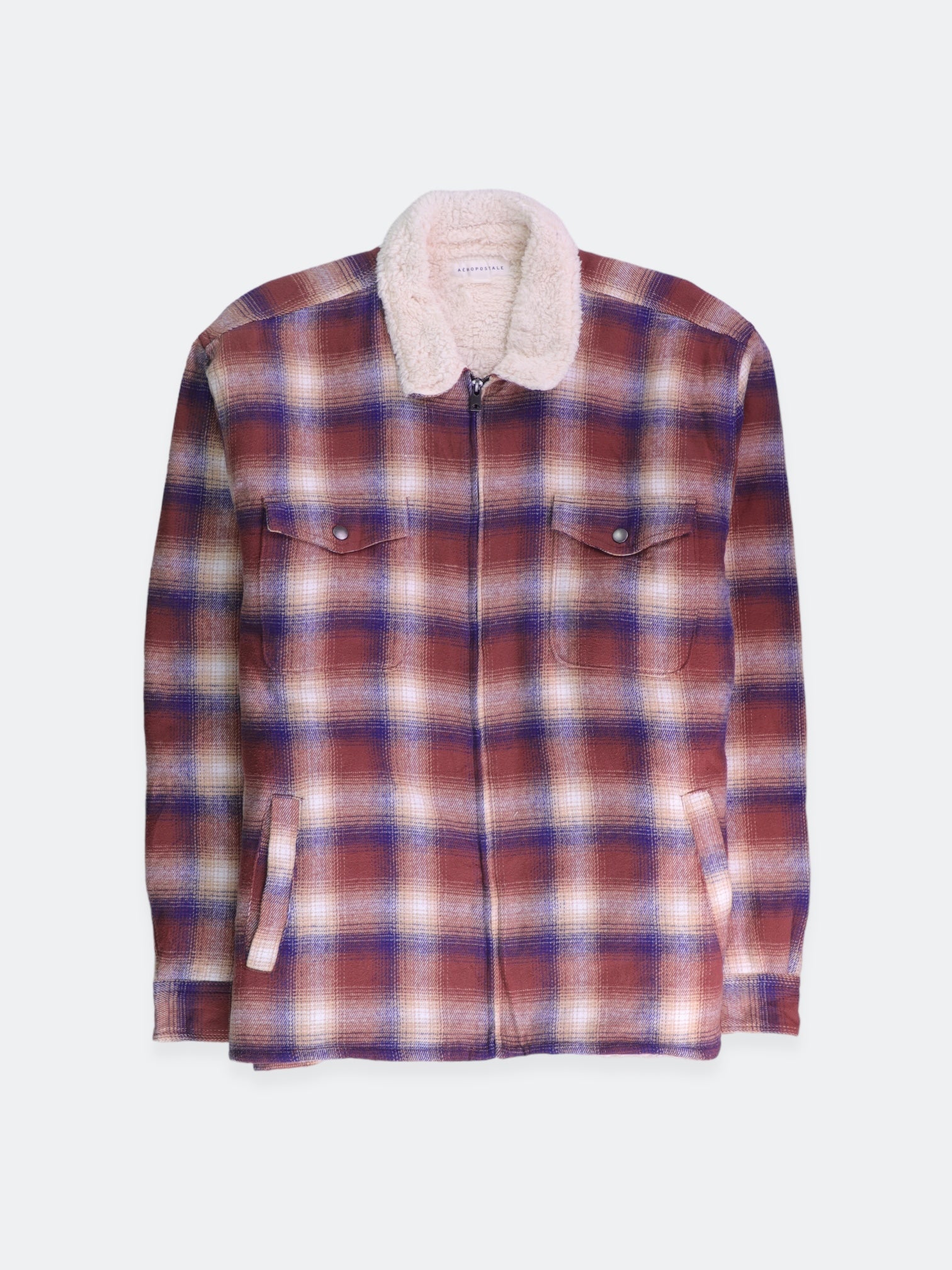 Aeropostale Chaqueta Casual Plaid Types - Hombre - XL