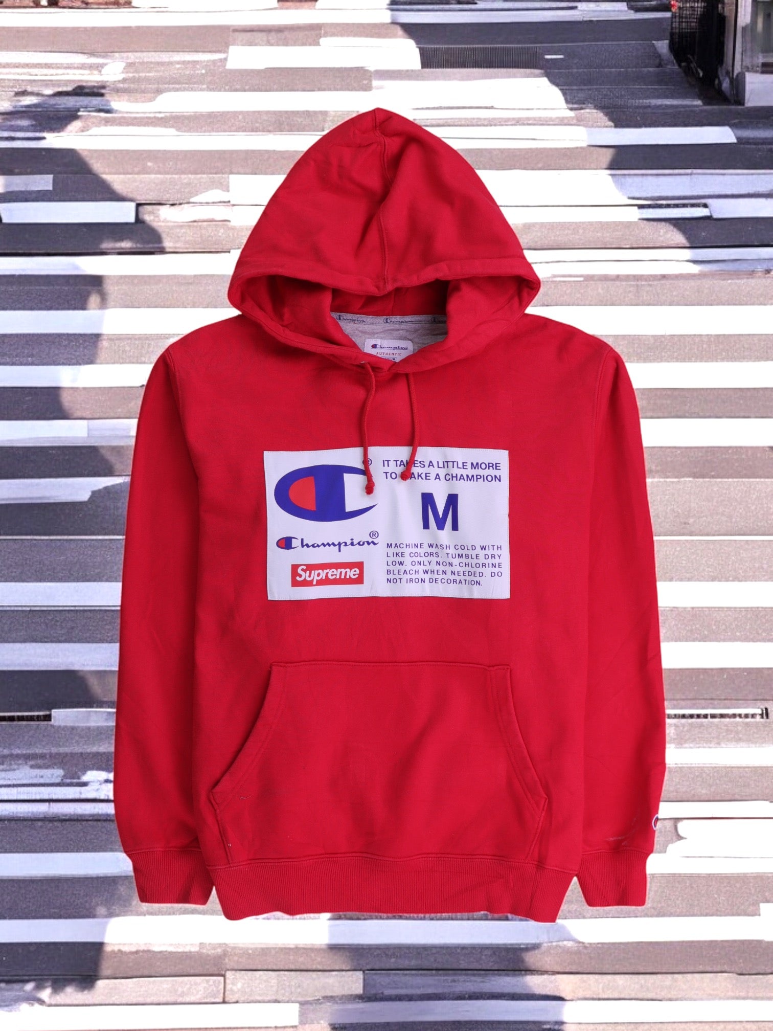 Supreme Sudadera Hoodie Basic - Hombre - Medium