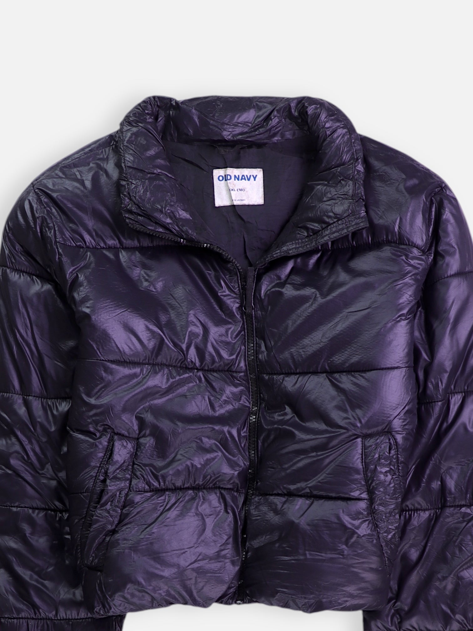 Old Navy Chaqueta Puffer Impermeable - Niña - 2XL - 16-18Y (Años)