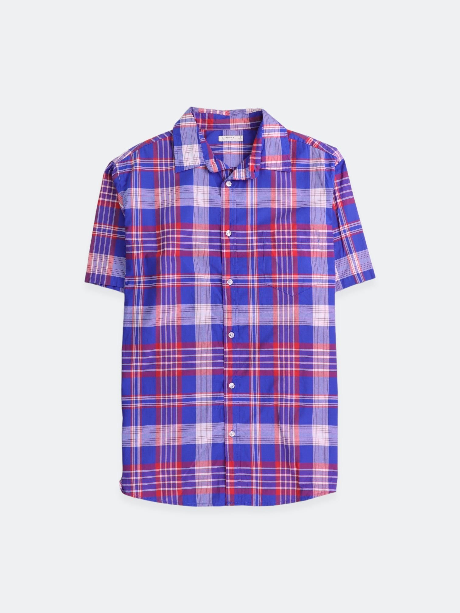 SONOMA Camisa Plaid Types - Hombre - Large