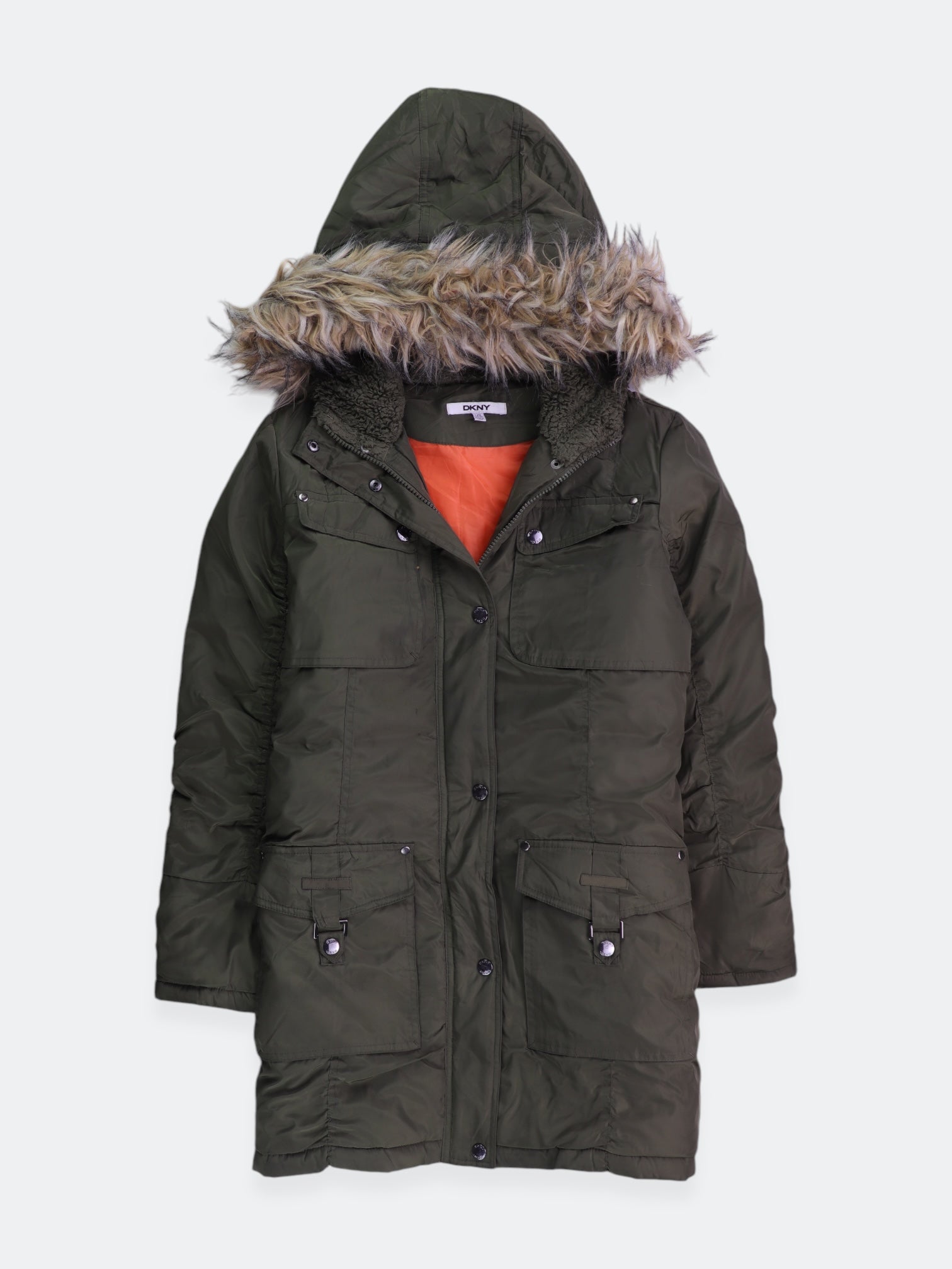 DKNY Abrigo Impermeable Militar - Niño - Large - 14-16Y (Años)