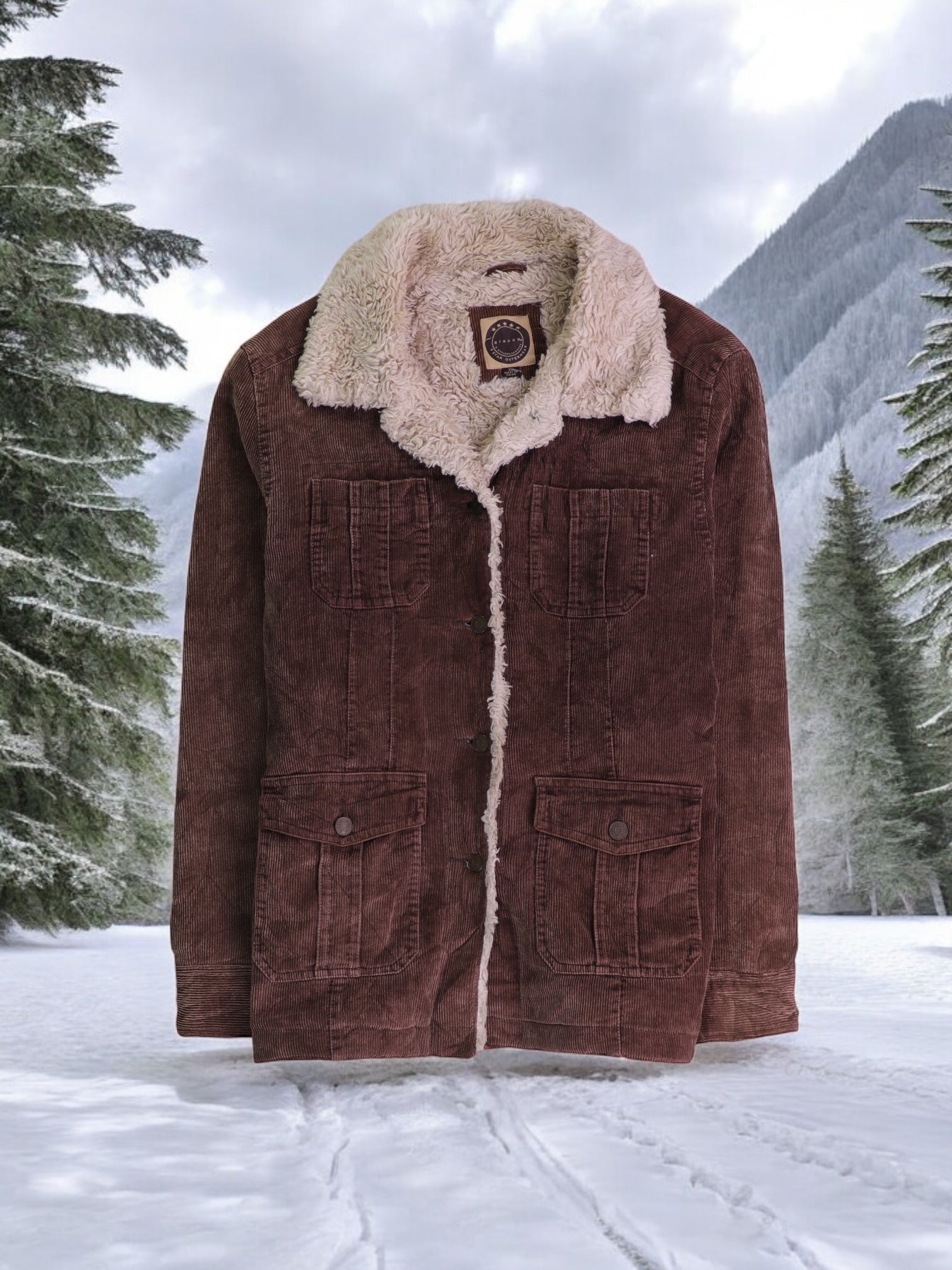 Chaqueta Sherpa Trucker Corduroy - Hombre - XL