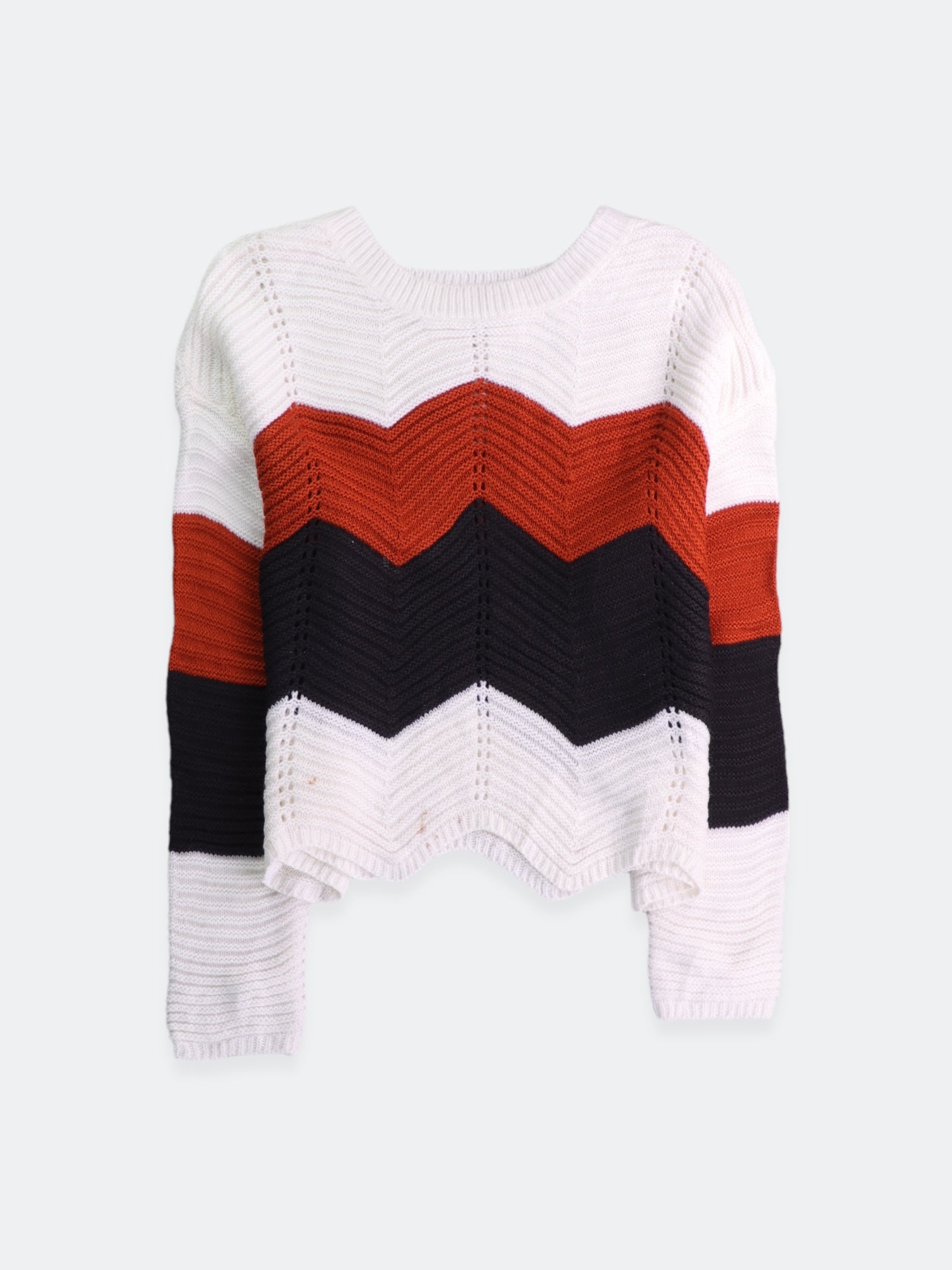 Sueter Knit Color Block - Mujer - Large