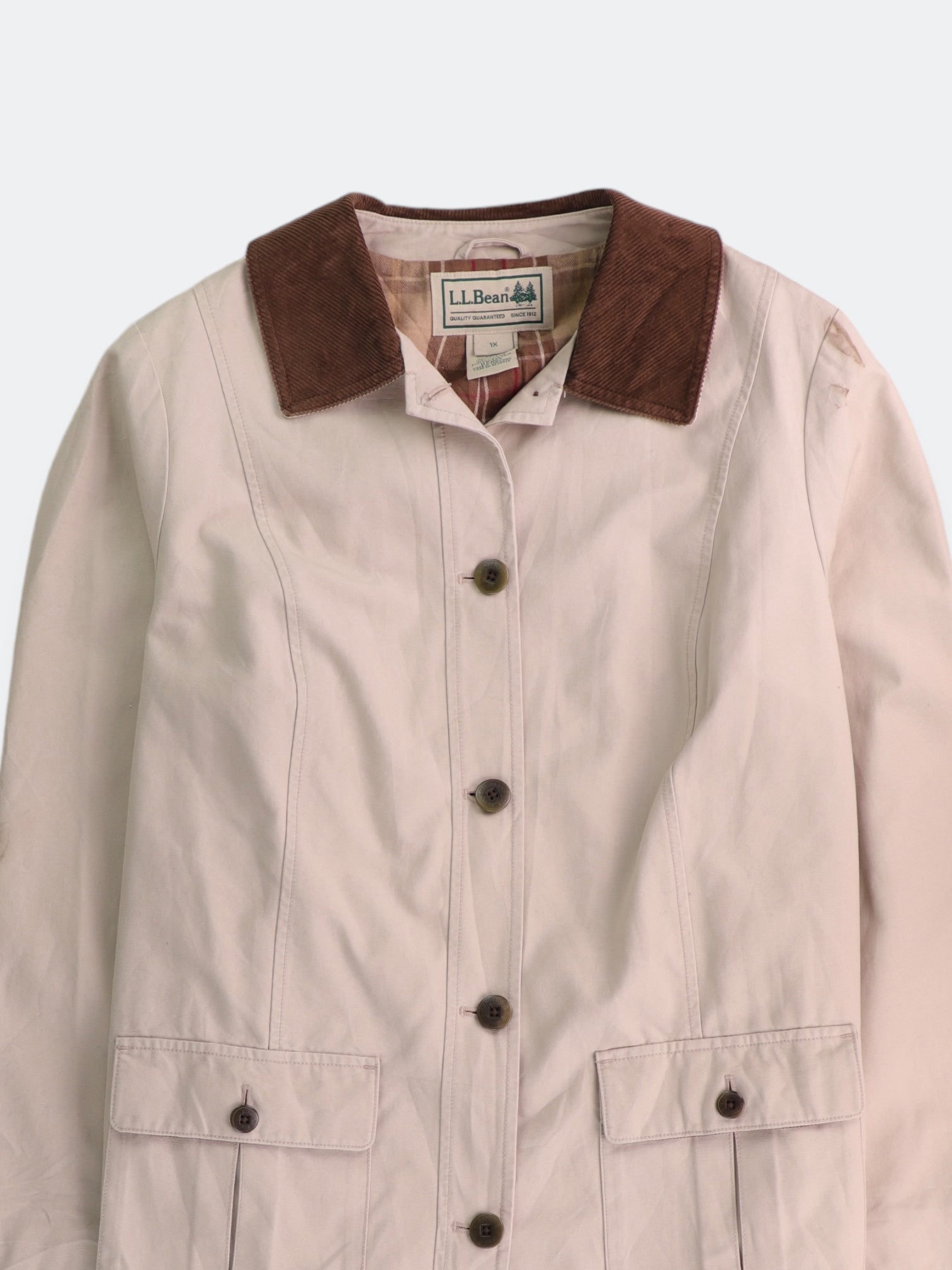 LL BEAN Chaqueta Casual Cargo - Mujer - XL