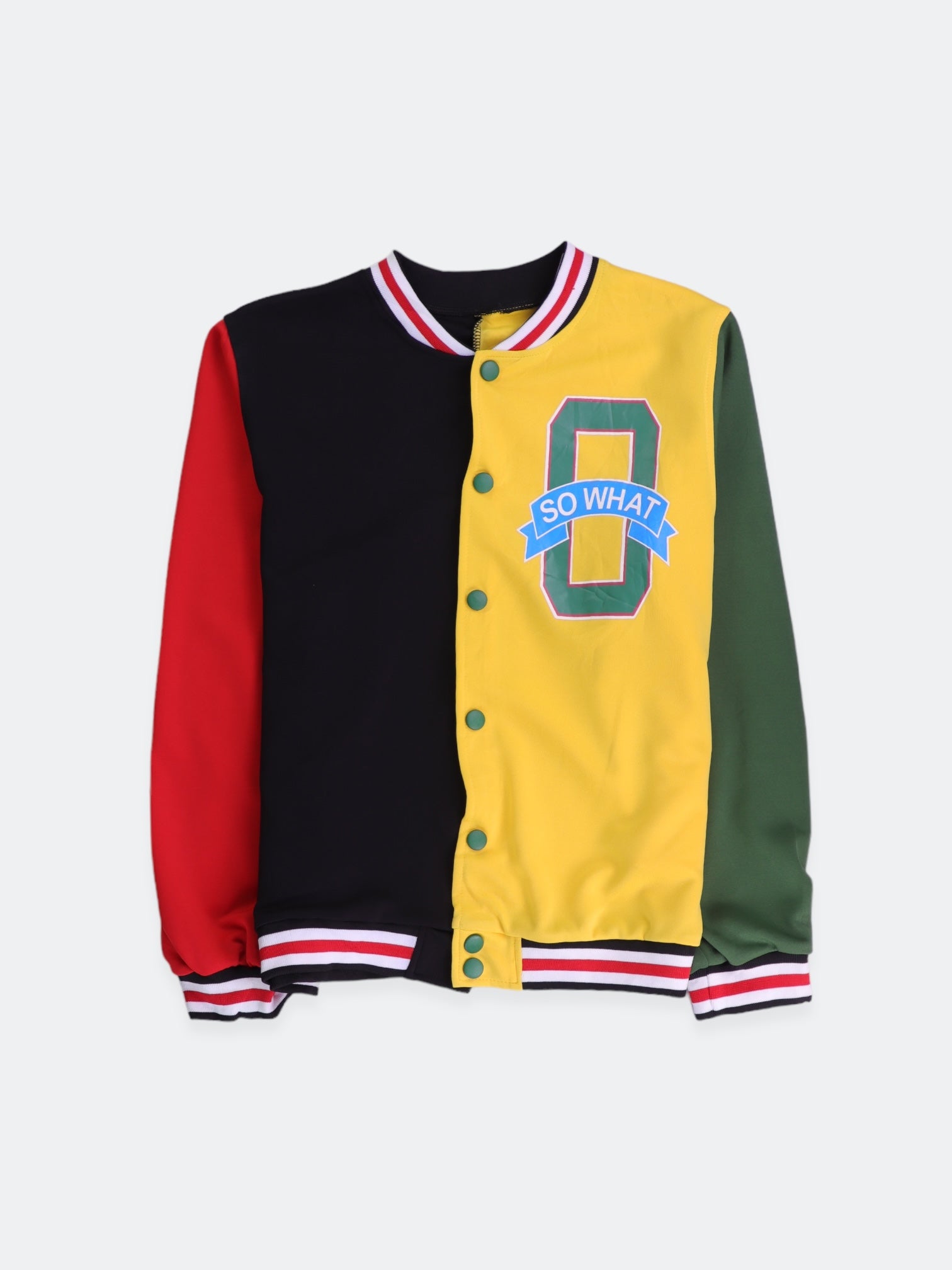 Chaqueta Varsity Color Block - Hombre - XS