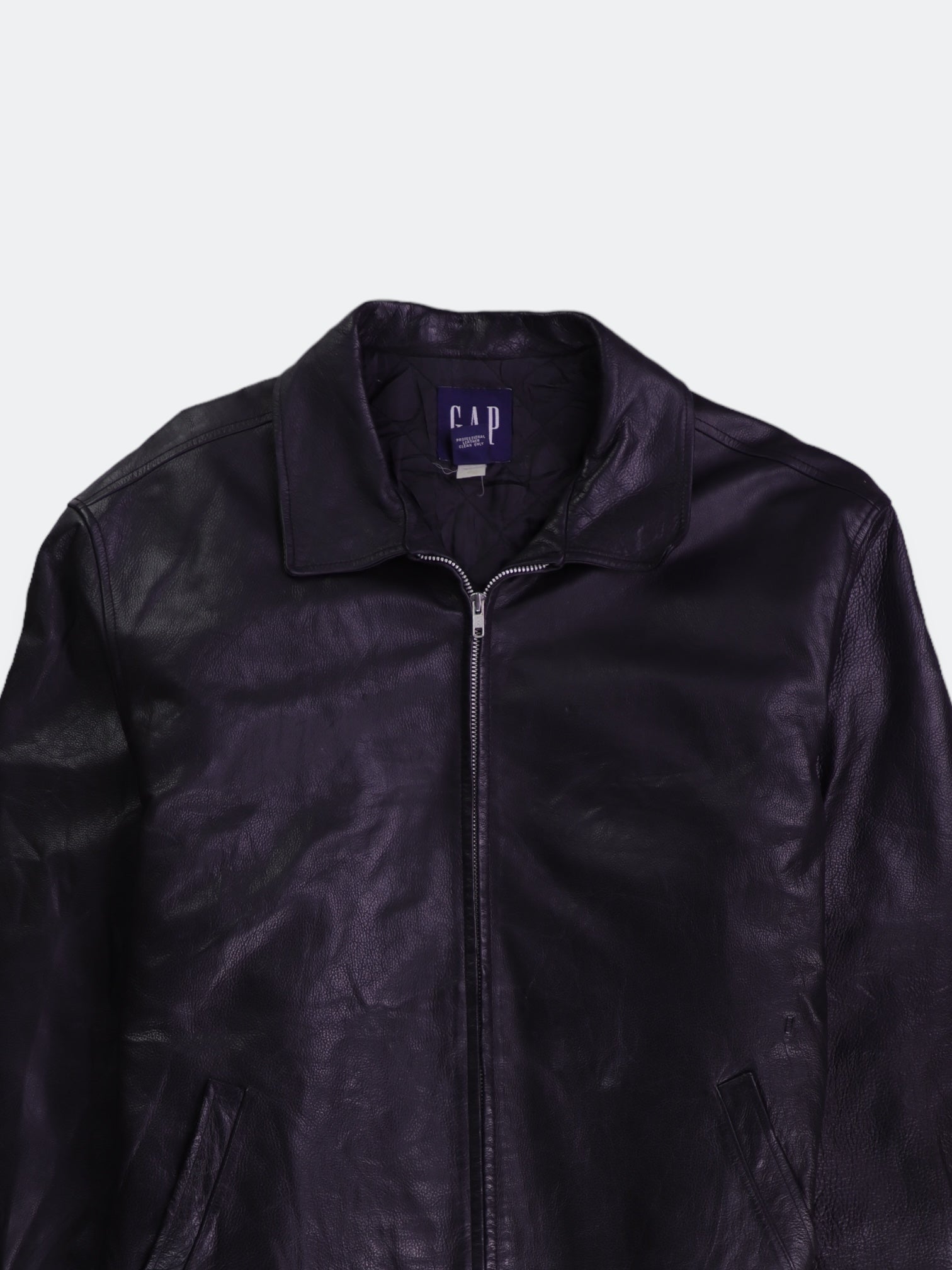 GAP Chaqueta Motera Cuero - Hombre - XL