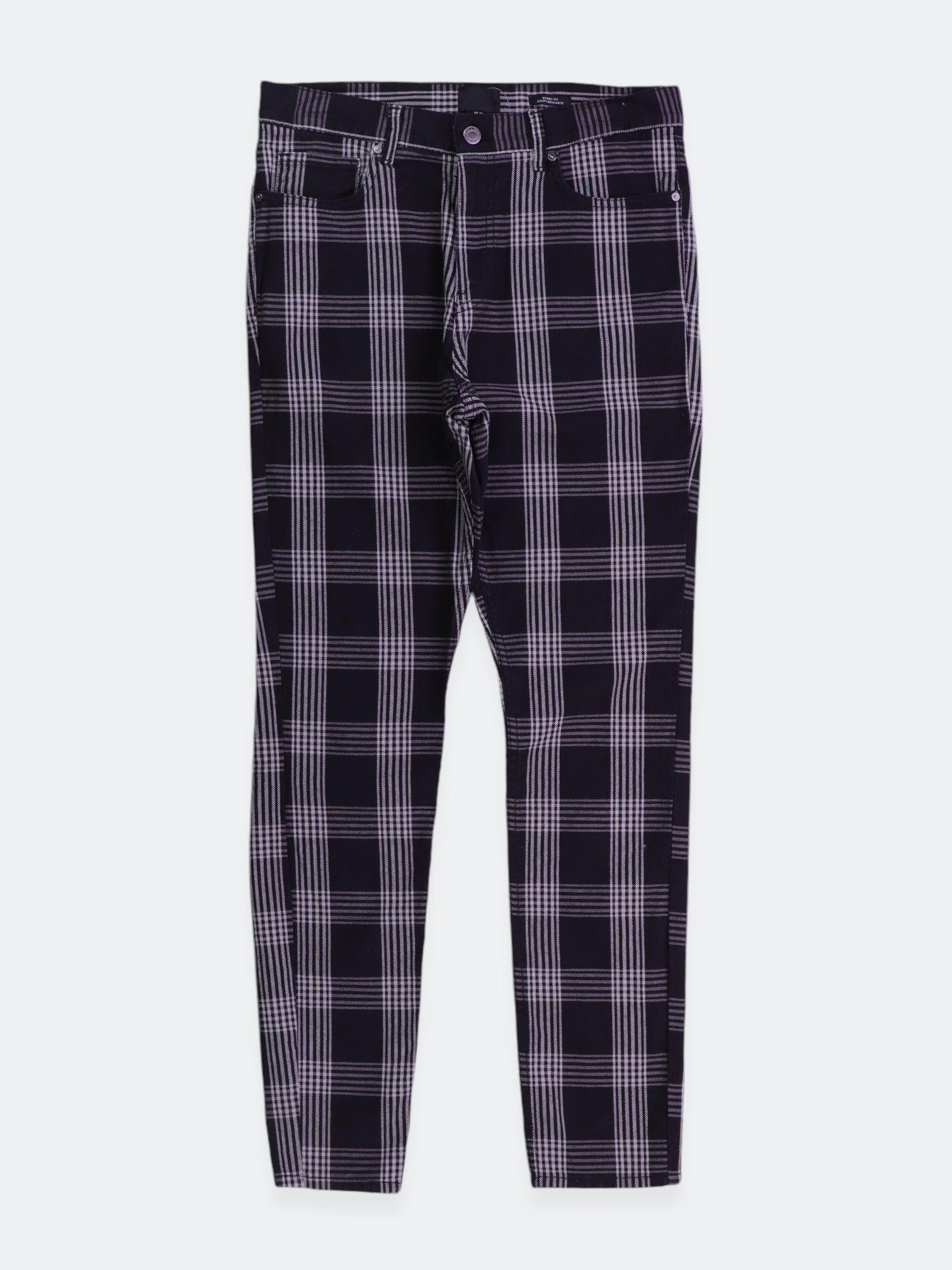 H&M Pantalon Regular Fit Plaid Types - Hombre - 29