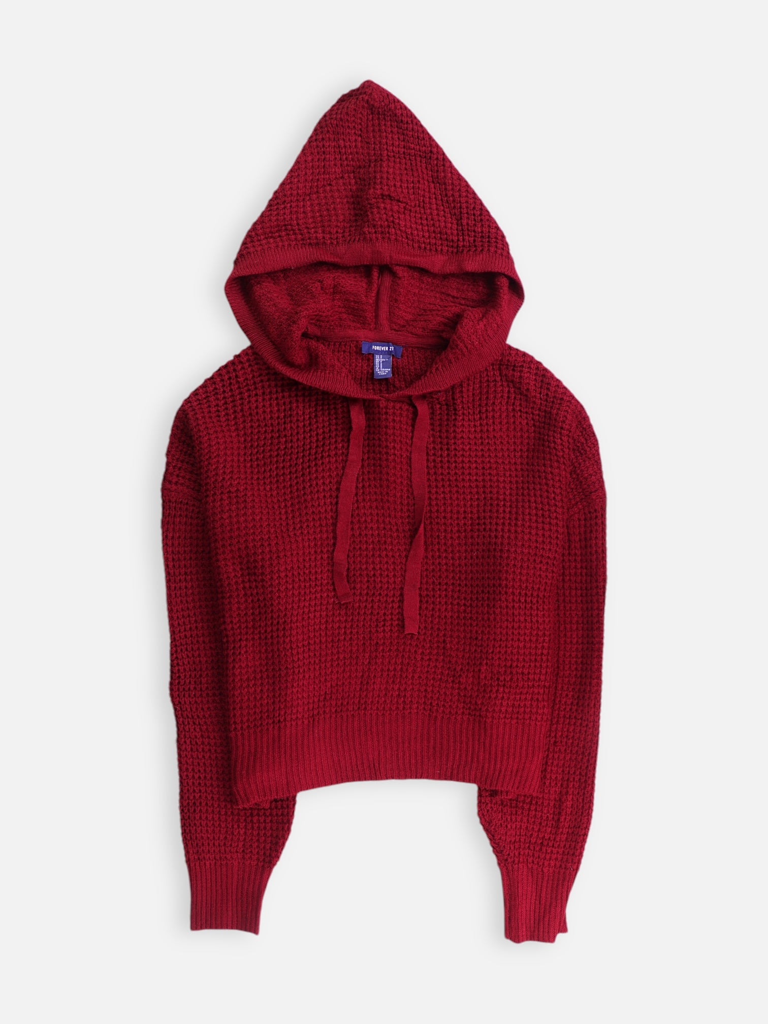 Forever 21 Sudadera Hoodie Knit - Mujer - Small