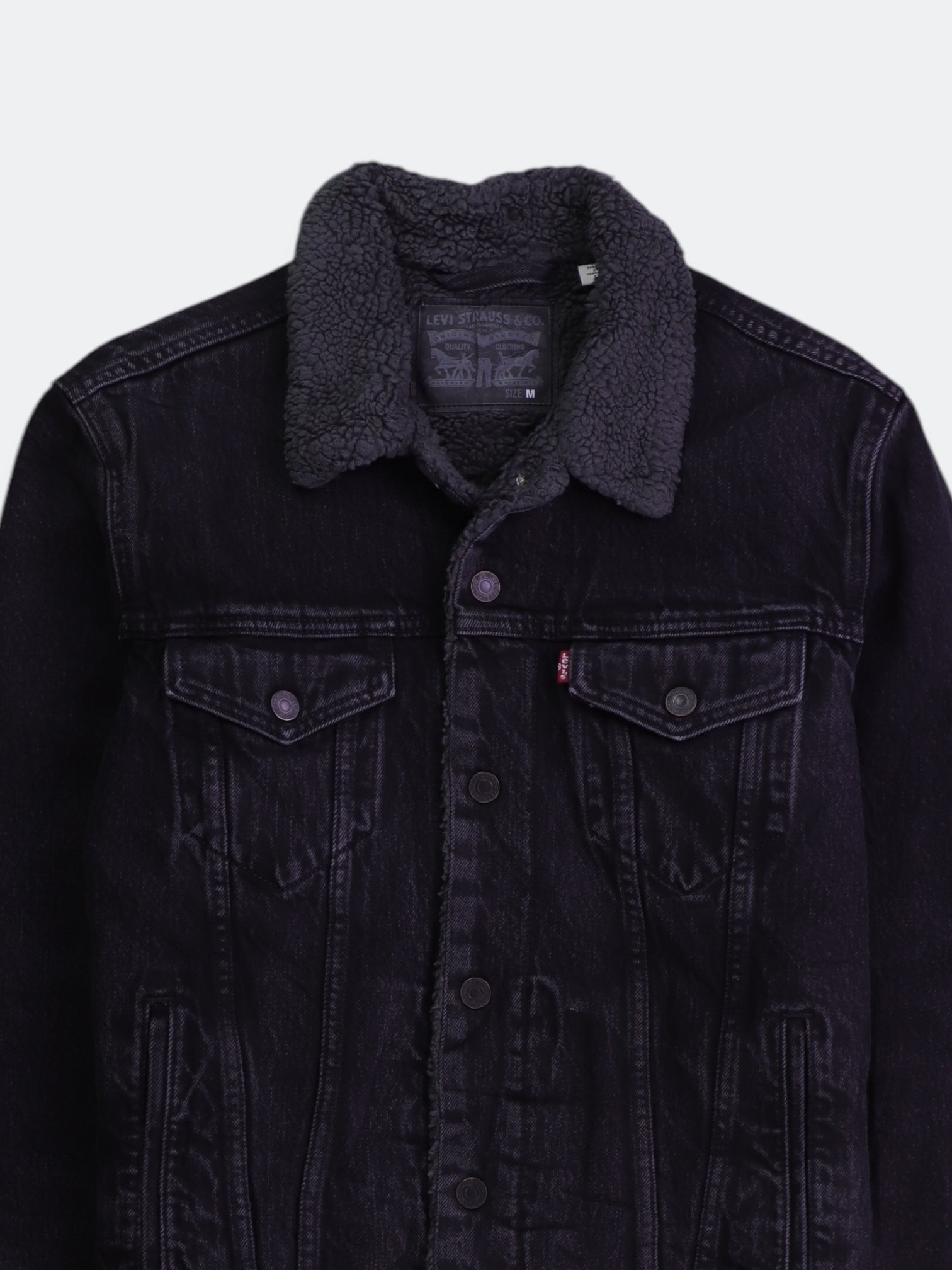 Levis Chaqueta Sherpa Trucker Denim - Hombre - Medium